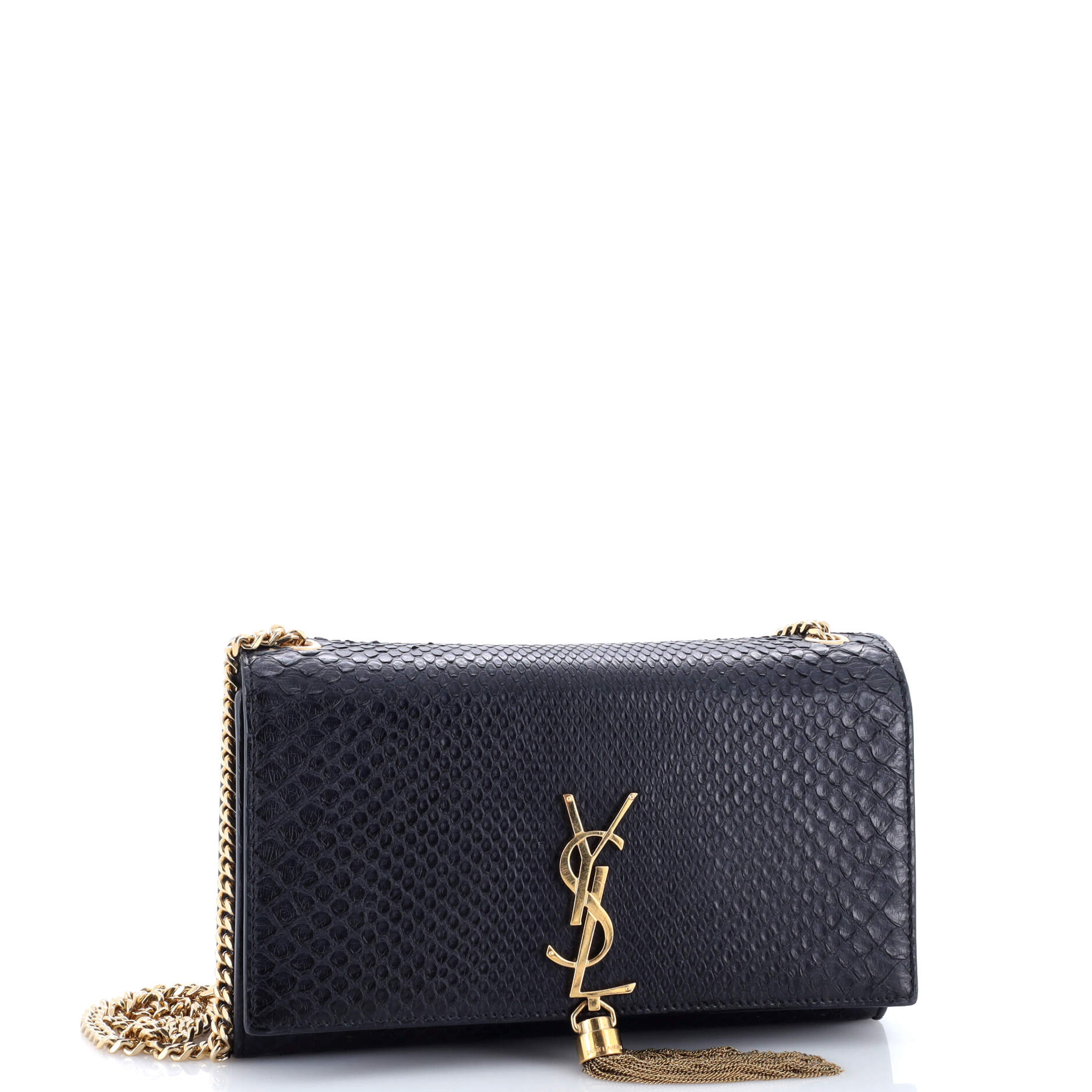 Classic Monogram Tassel Crossbody Bag Python Medium