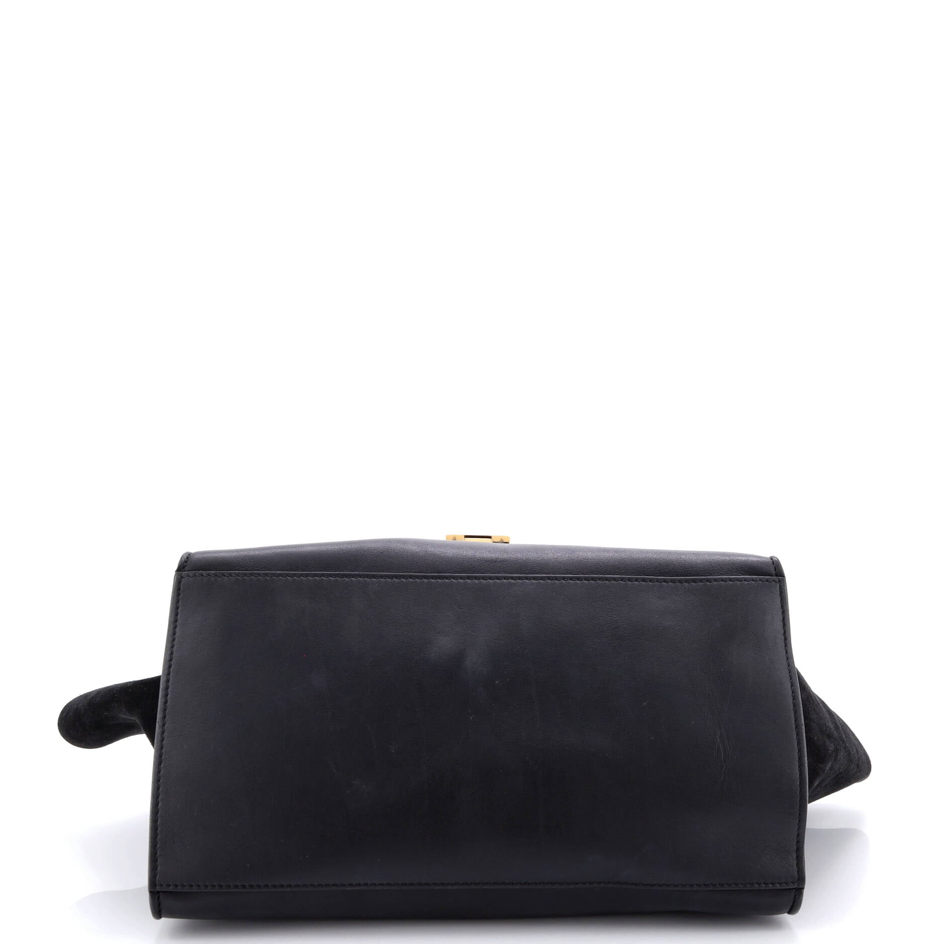 Trapeze Bag Crocodile Embossed Leather Medium