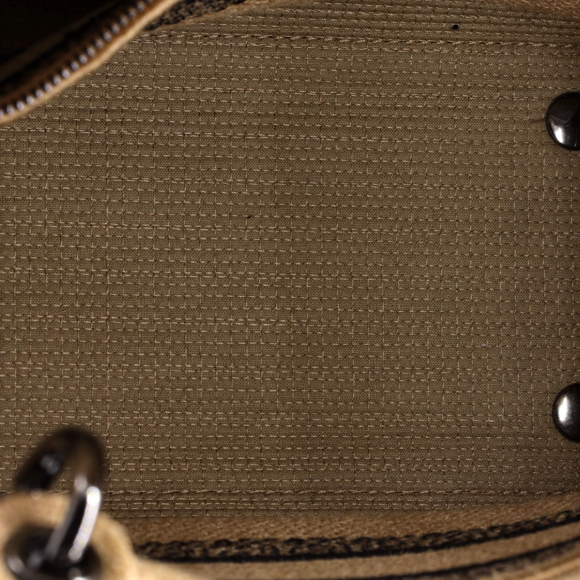 Lady D-Lite Bag Embroidered Jute Canvas Medium