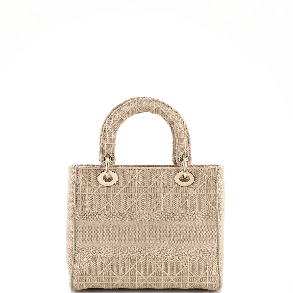 Lady D-Lite Bag Cannage Embroidered Canvas Medium