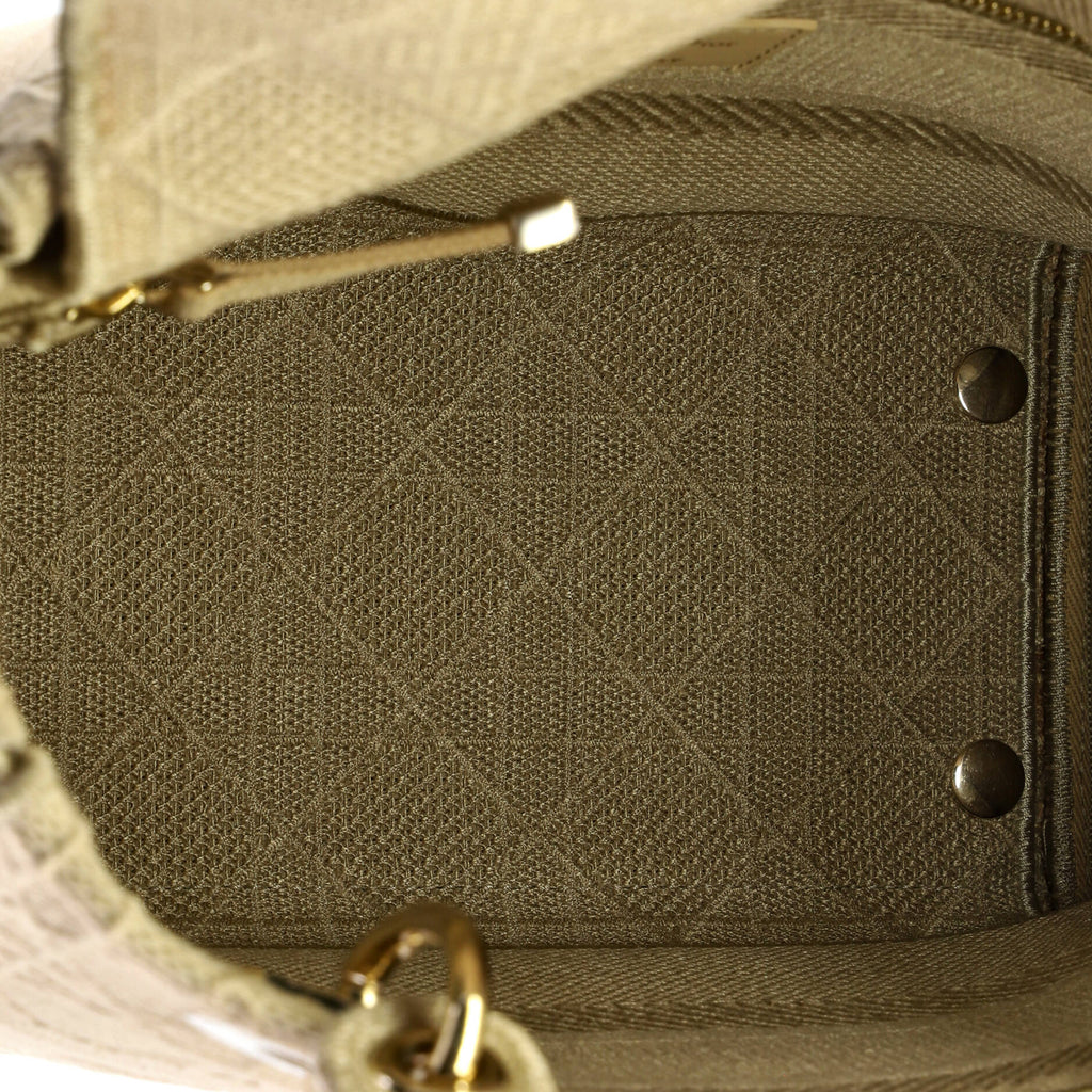 Lady D-Lite Bag Cannage Embroidered Canvas Medium