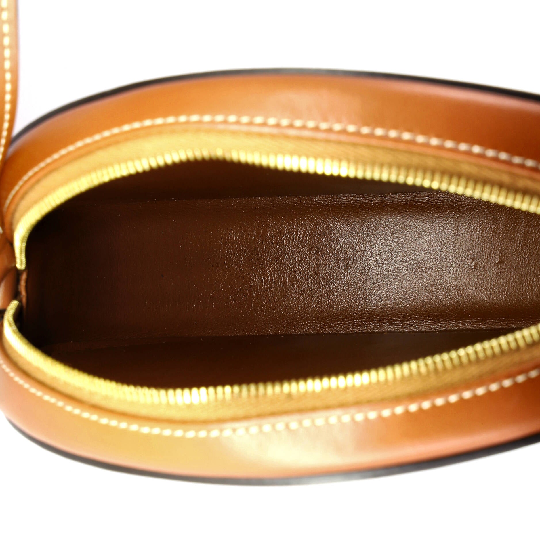Triomphe Oval Crossbody Bag Leather Mini