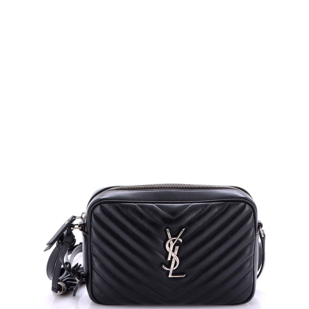 Lou Camera Bag Matelasse Chevron Leather Small
