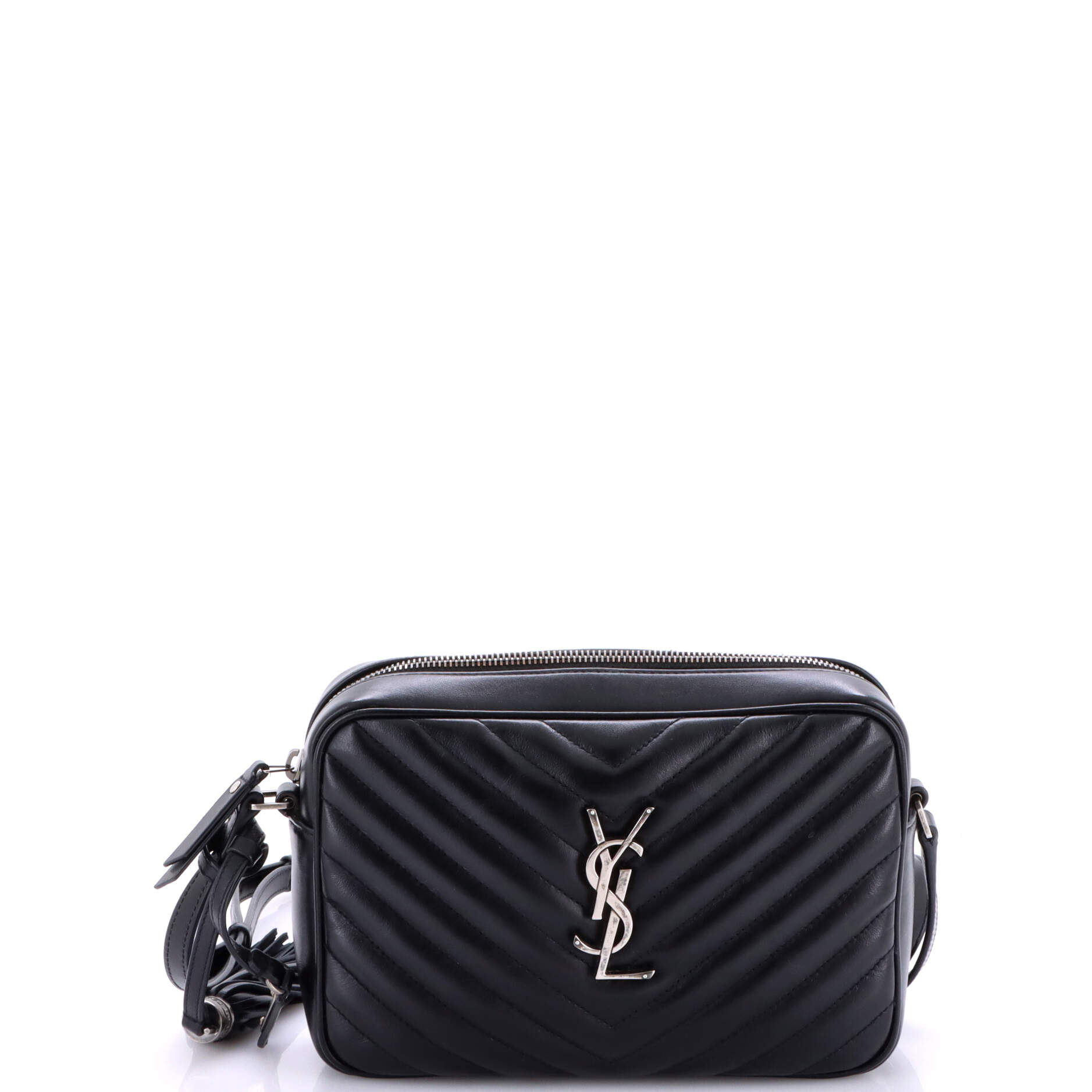 Lou Camera Bag Matelasse Chevron Leather Small