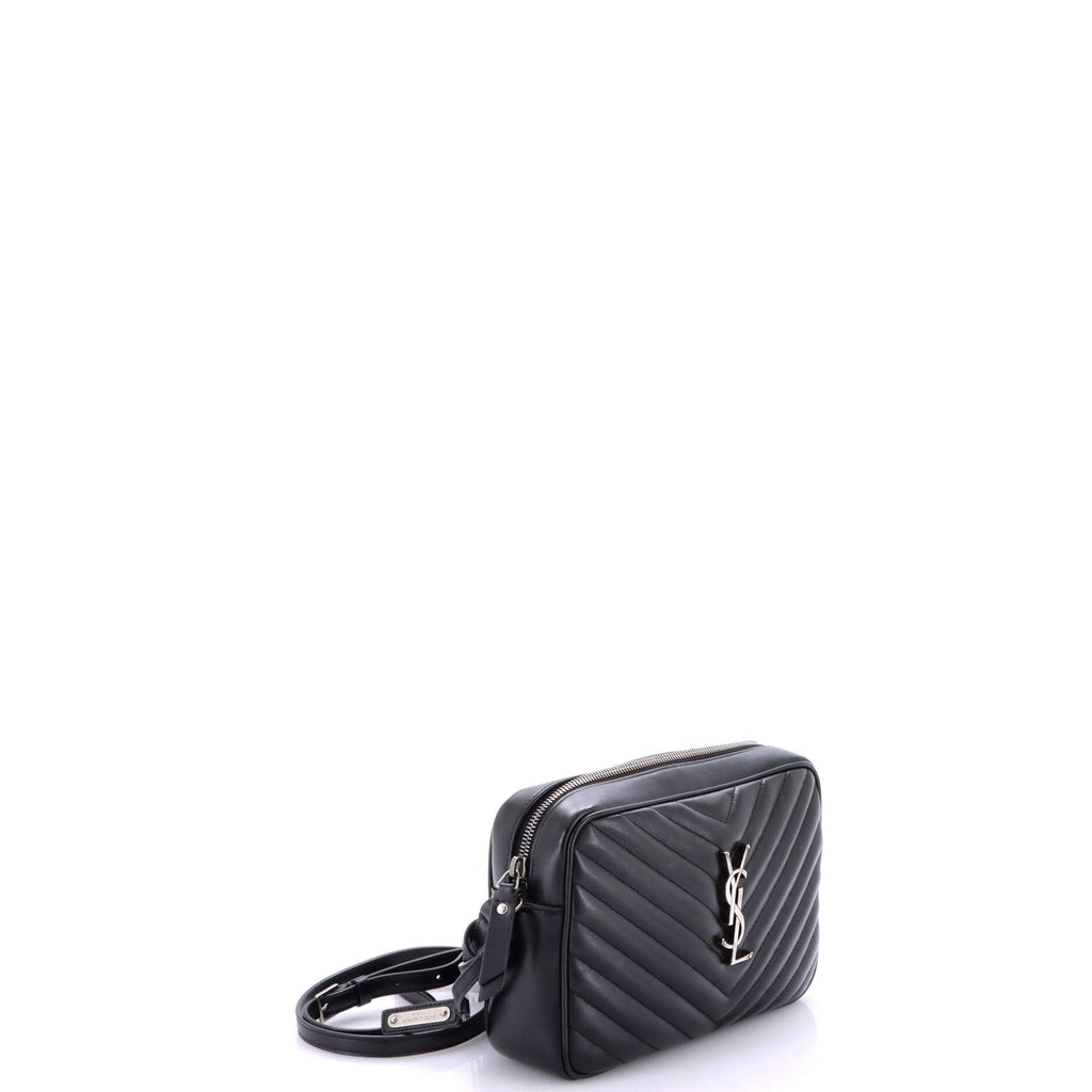 Lou Camera Bag Matelasse Chevron Leather Small