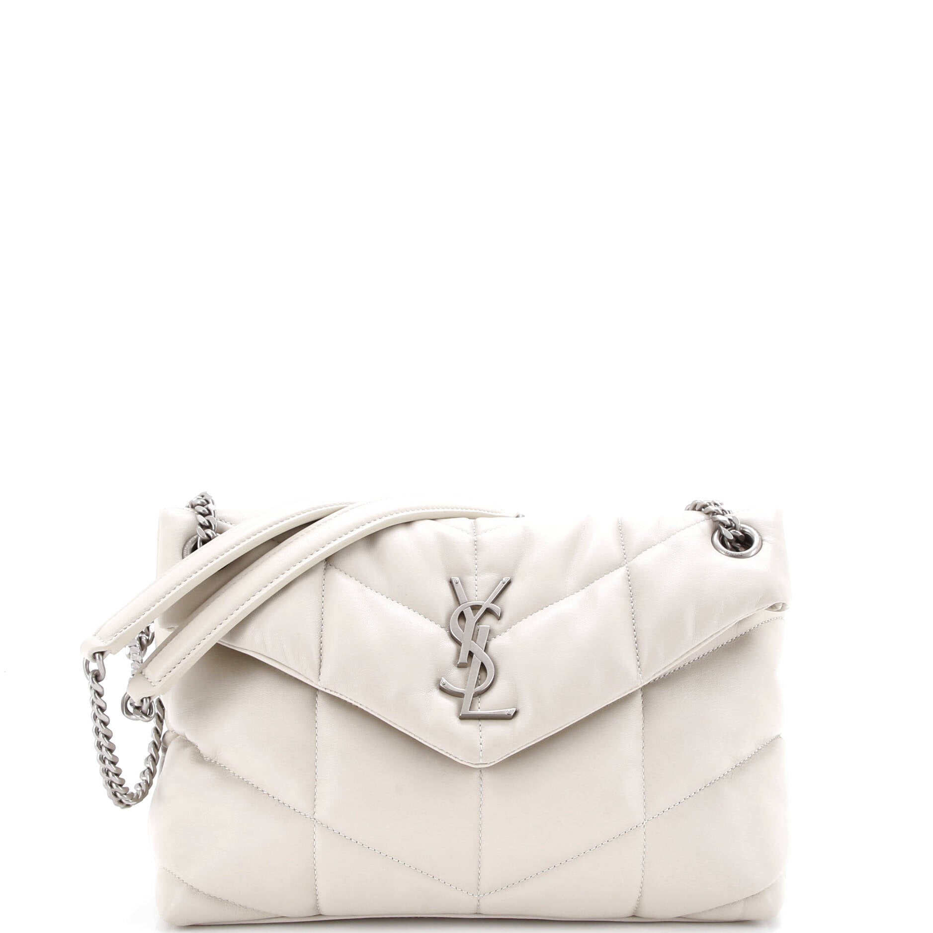Loulou Puffer Shoulder Bag Quilted Leather Small