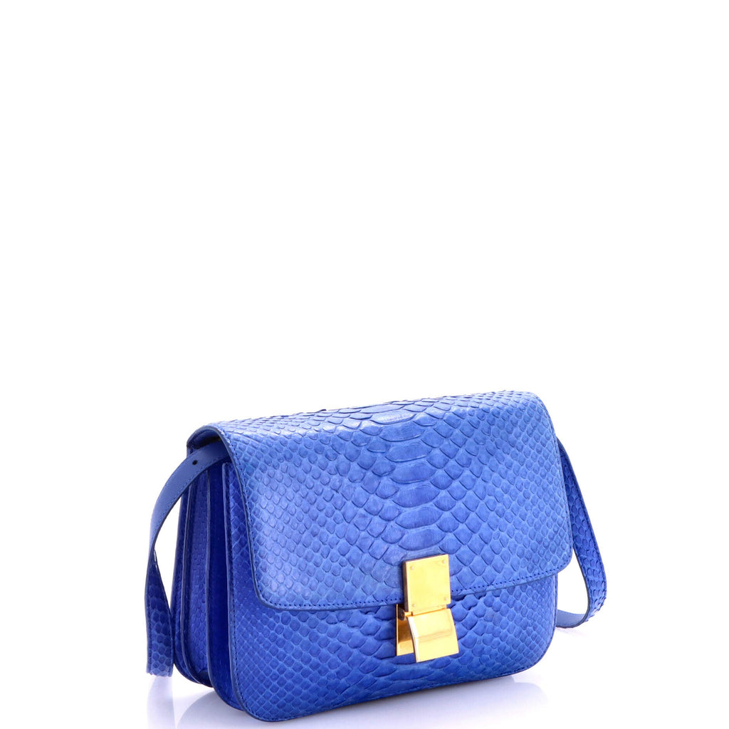 Classic Box Bag Python Medium