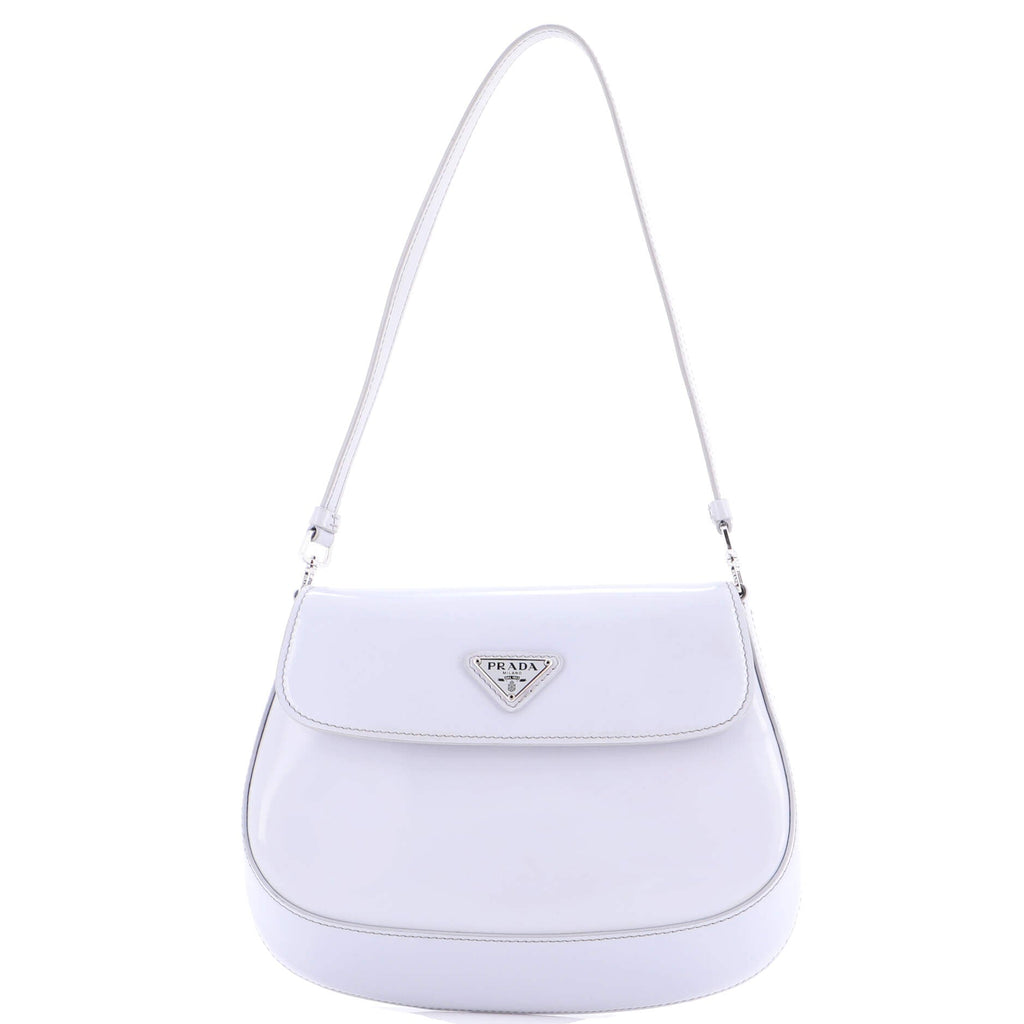 Cleo Flap Shoulder Bag Spazzolato Leather Small