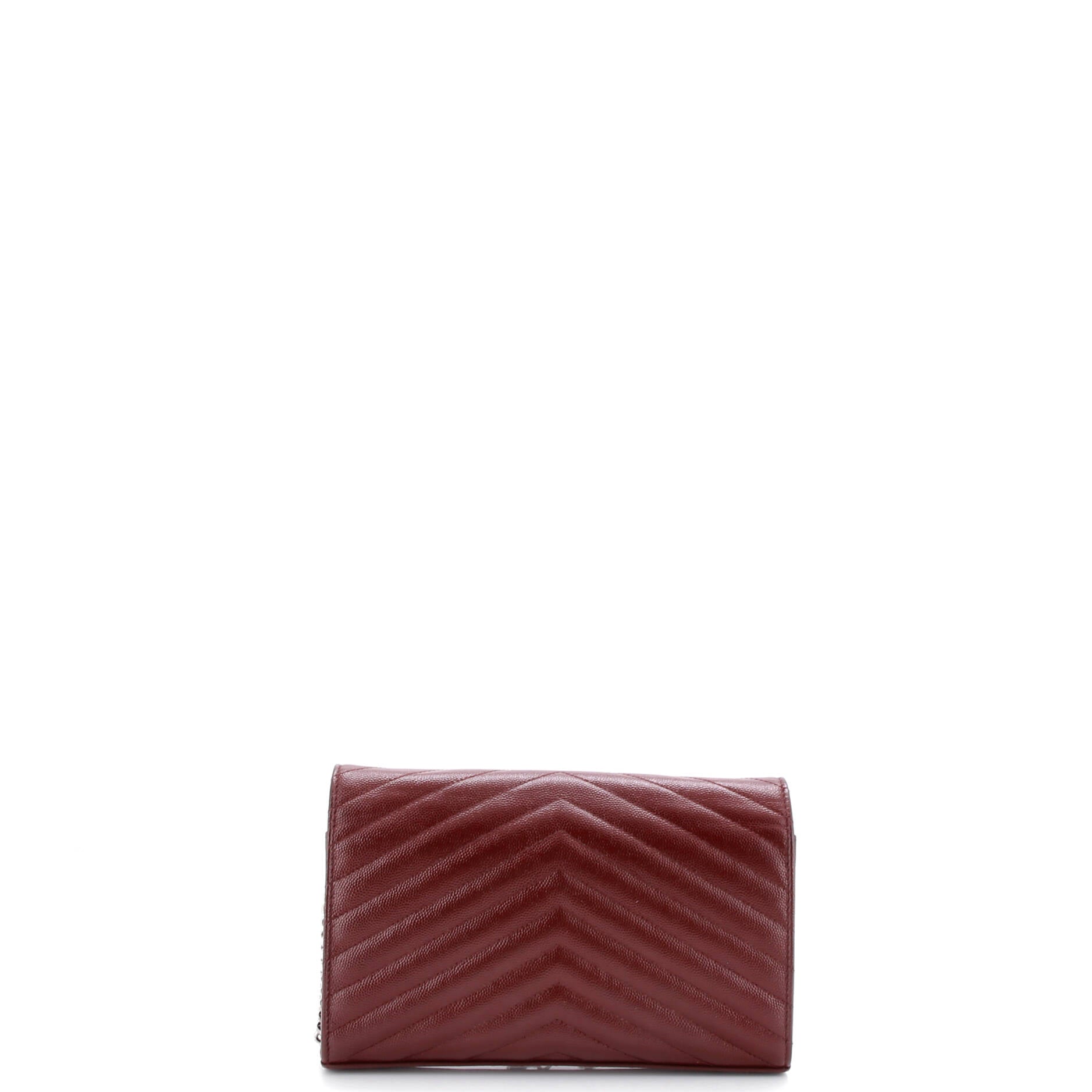 Classic Monogram Wallet on Chain Matelasse Chevron Leather Medium