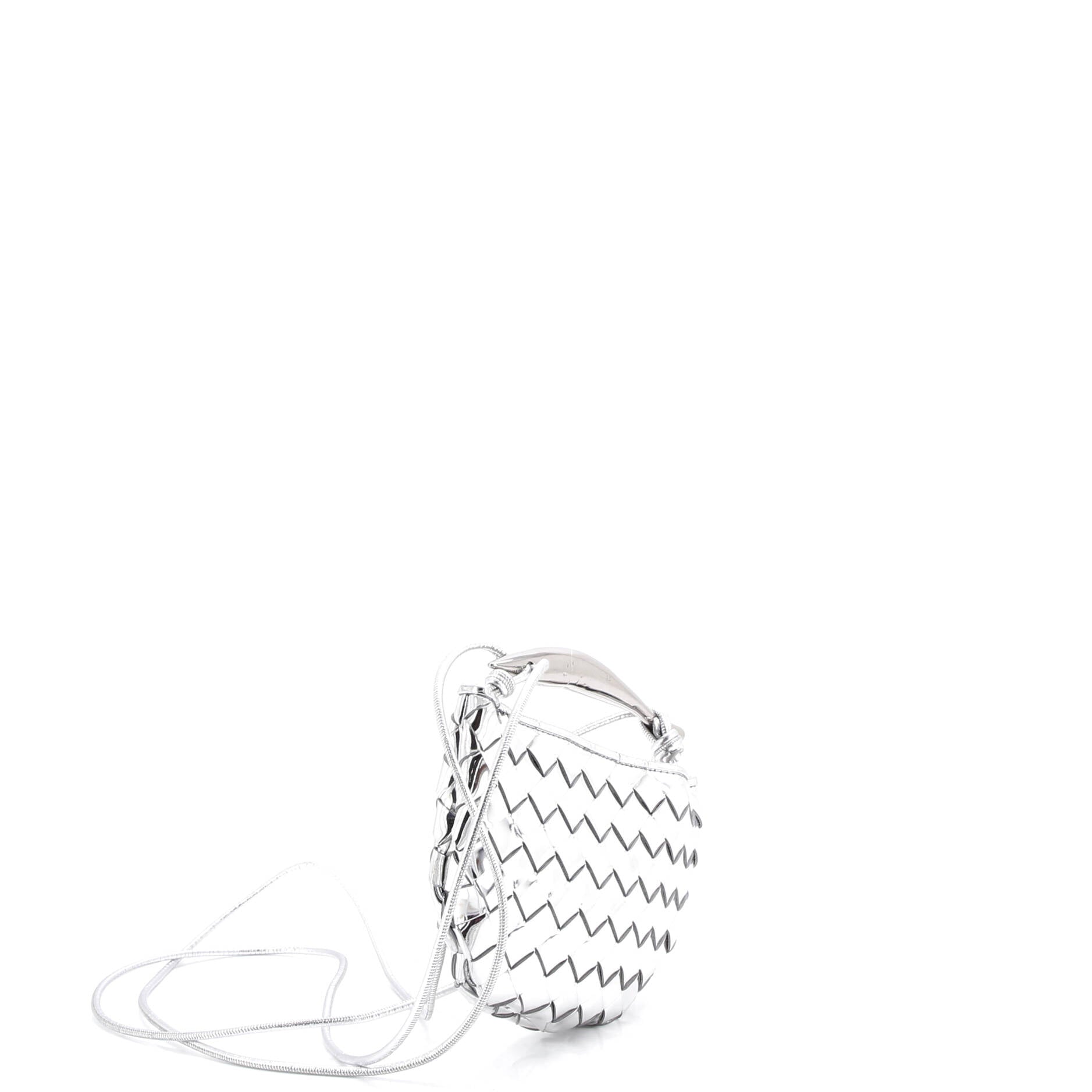 Sardine Top Handle Bag Metallic Leather Mini