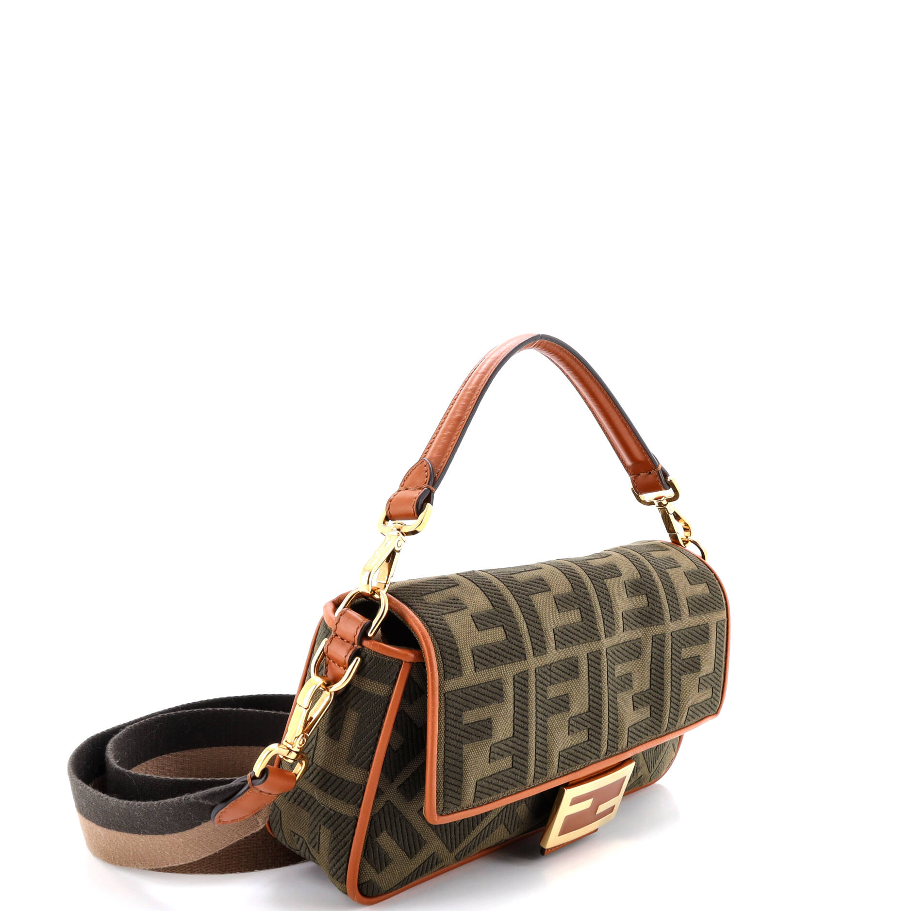 Baguette NM Bag Zucca Embroidered Canvas Medium