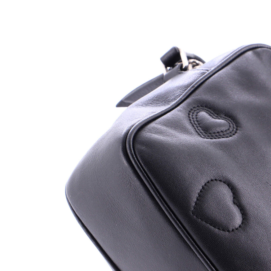 Lou Camera Bag Heart Stitched Leather Small