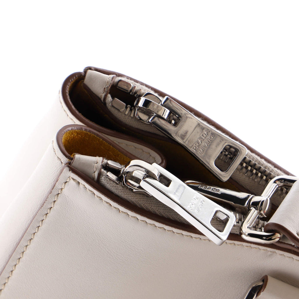 Double Zip Lux Tote Saffiano Leather Medium