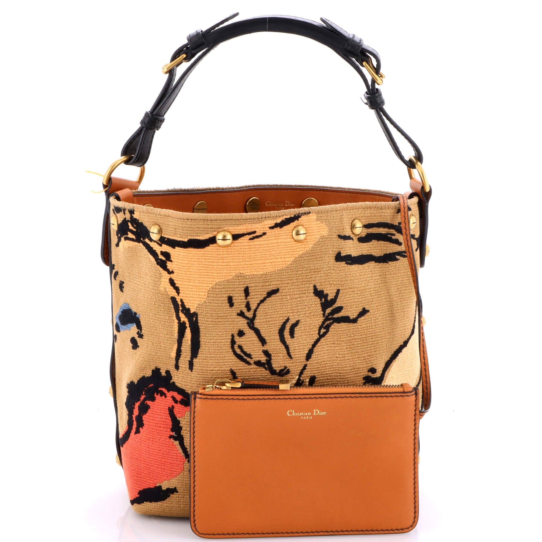 DiorAvenue Bucket Bag Embroidered Canvas Small