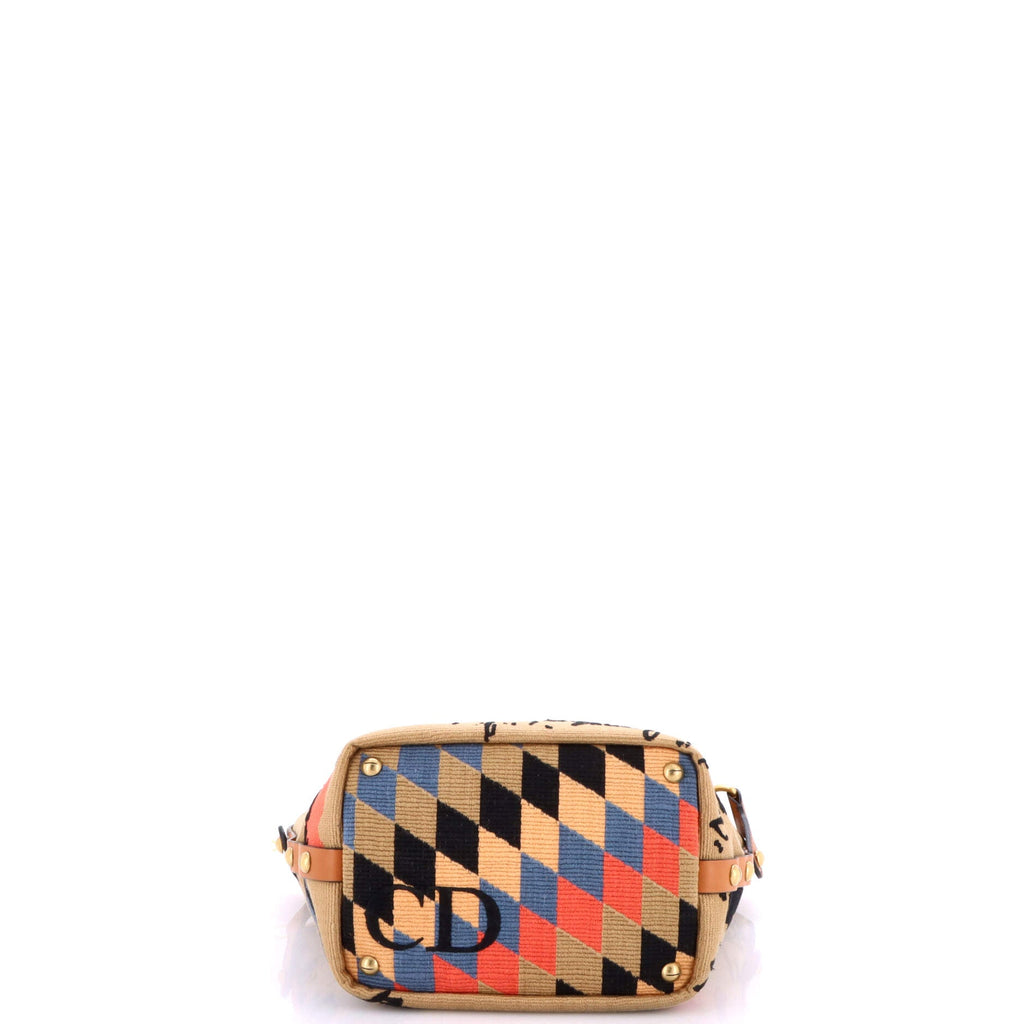 DiorAvenue Bucket Bag Embroidered Canvas Small