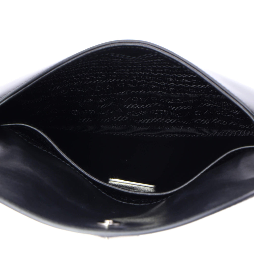 Cleo Flap Shoulder Bag Spazzolato Leather Small