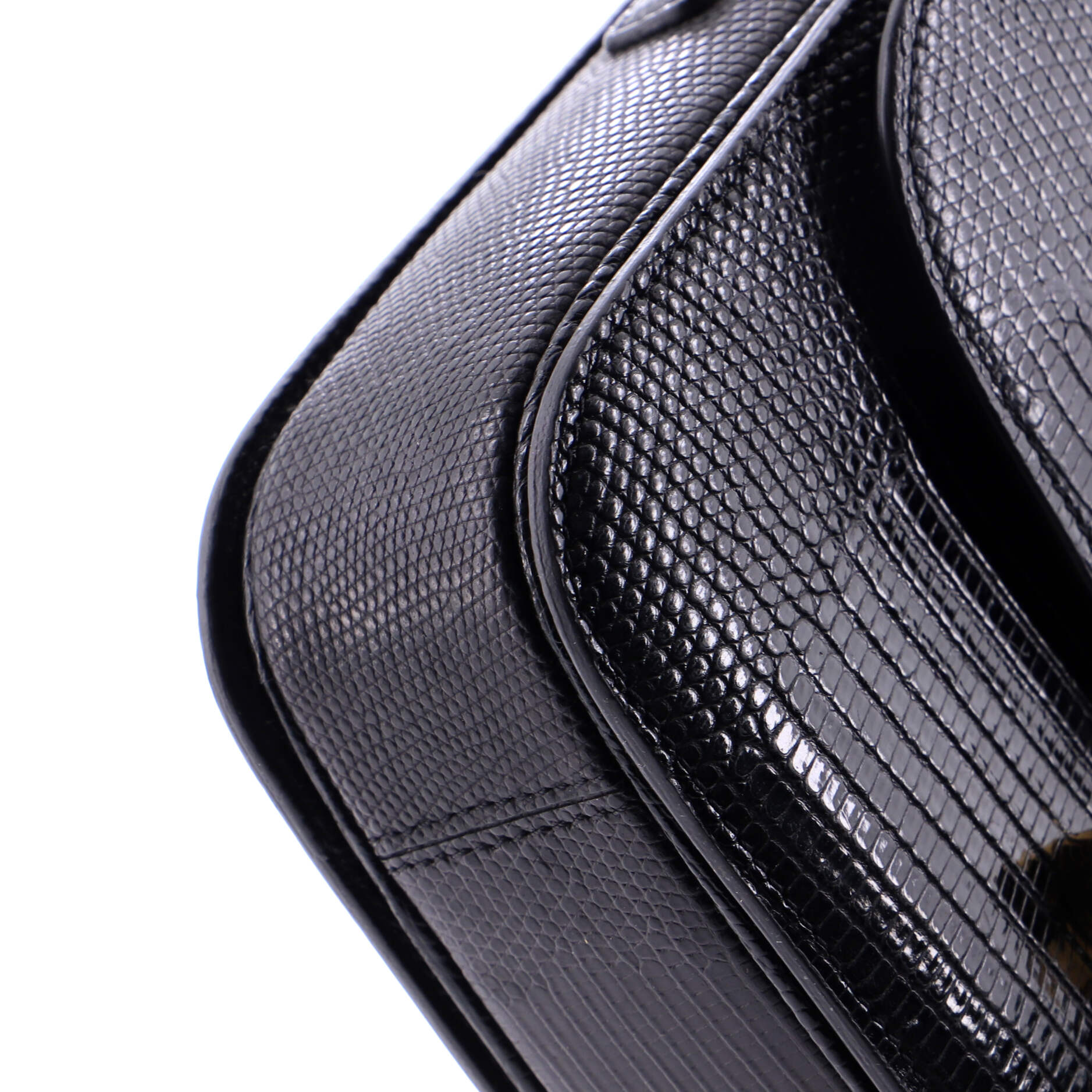 Triomphe Shoulder Bag Lizard Medium