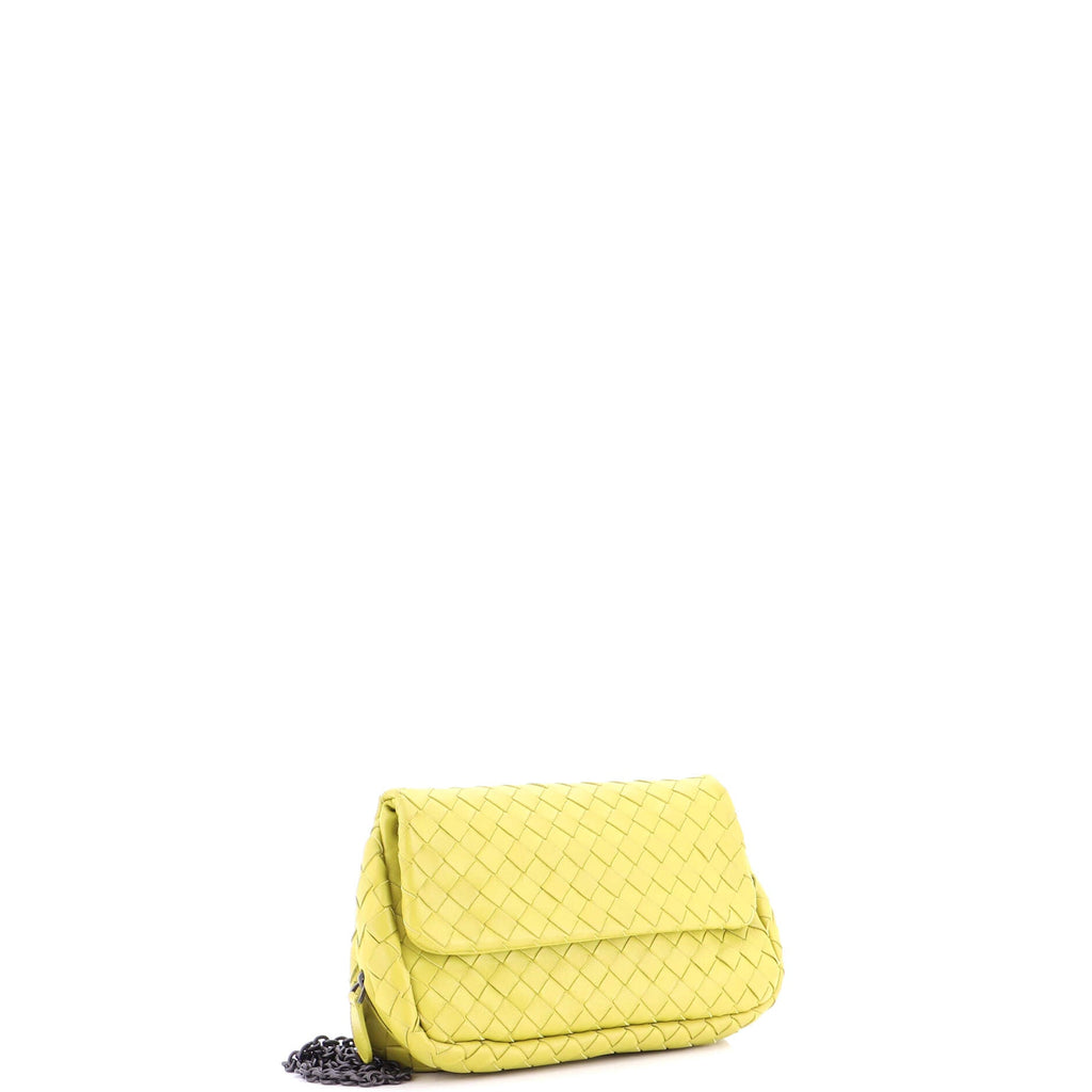 Expandable Chain Crossbody Bag Intrecciato Nappa Small