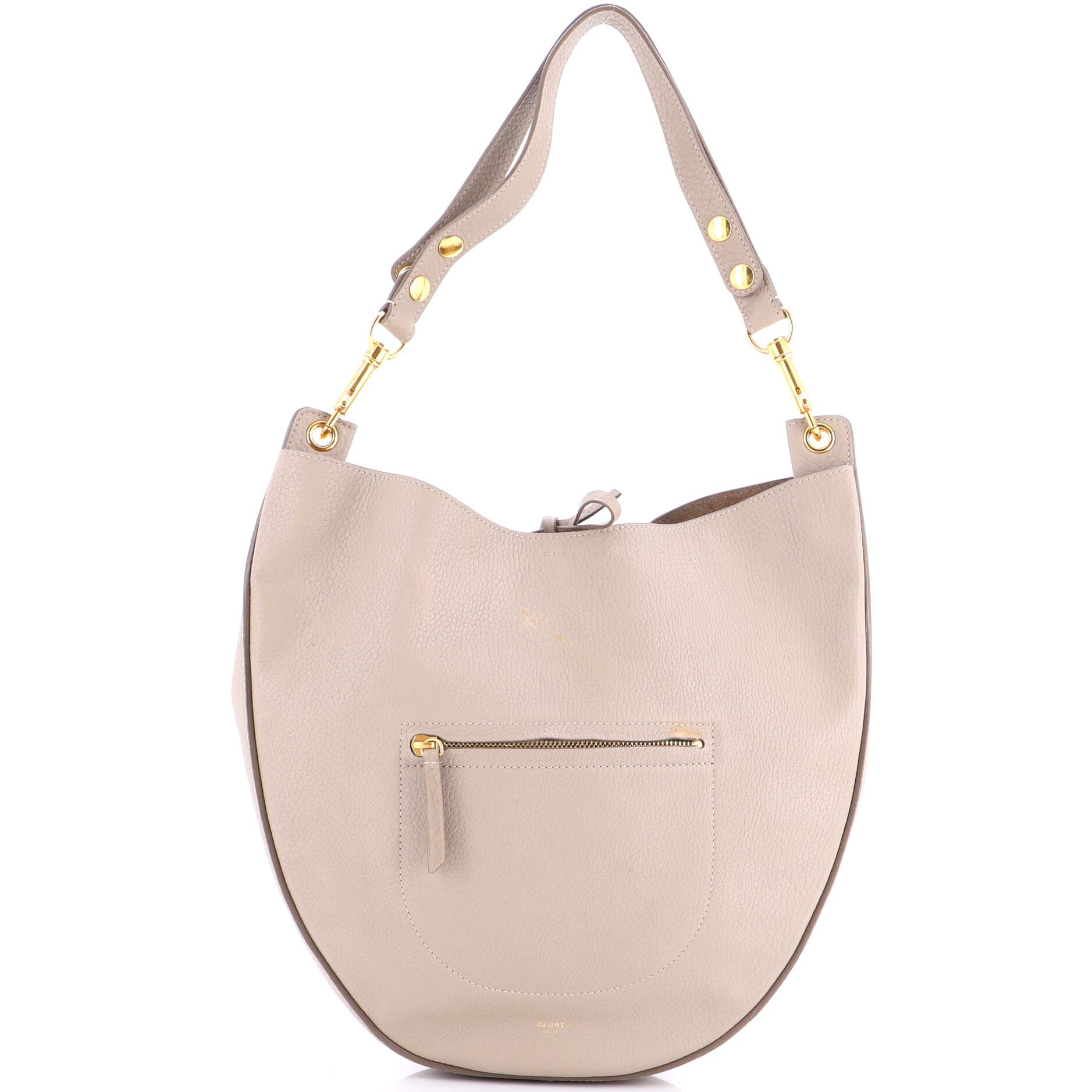 Trotteur Pocket Hobo Grainy Leather Medium