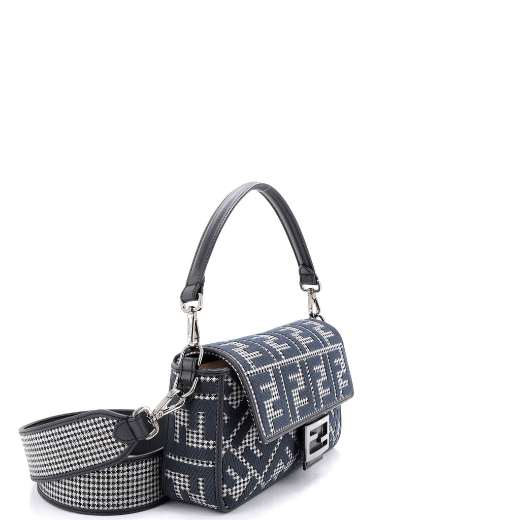 Baguette NM Bag Zucca Houndstooth Wool Medium