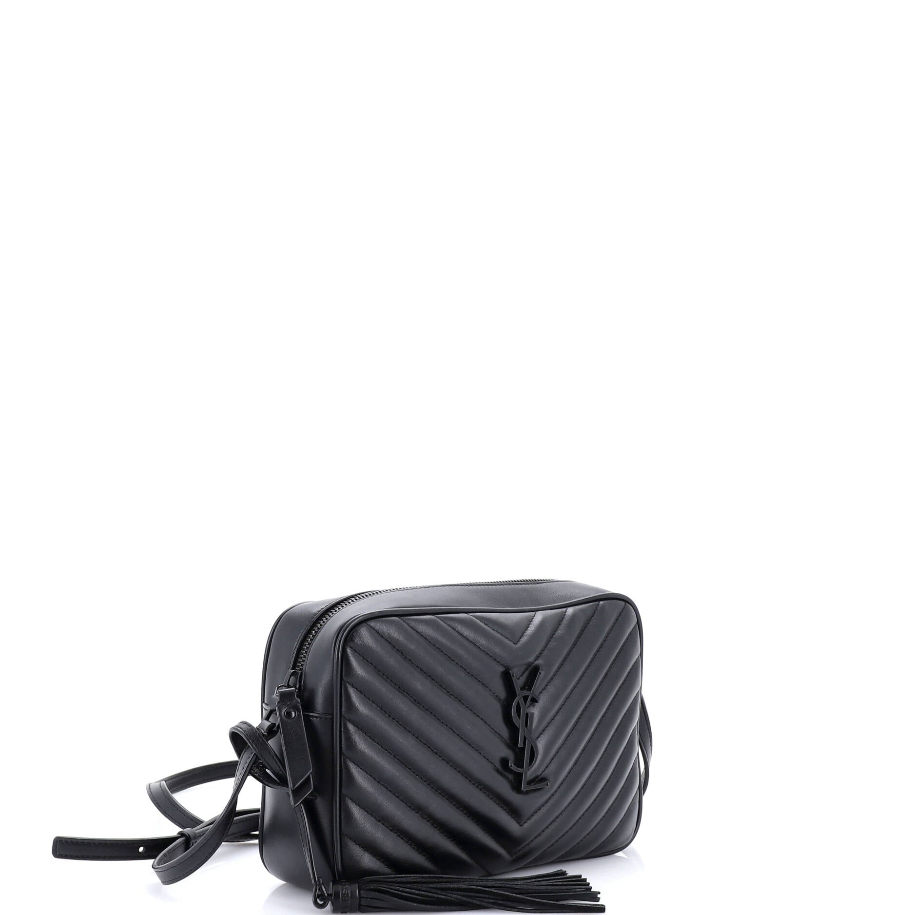 Lou Camera Bag Matelasse Chevron Leather Small