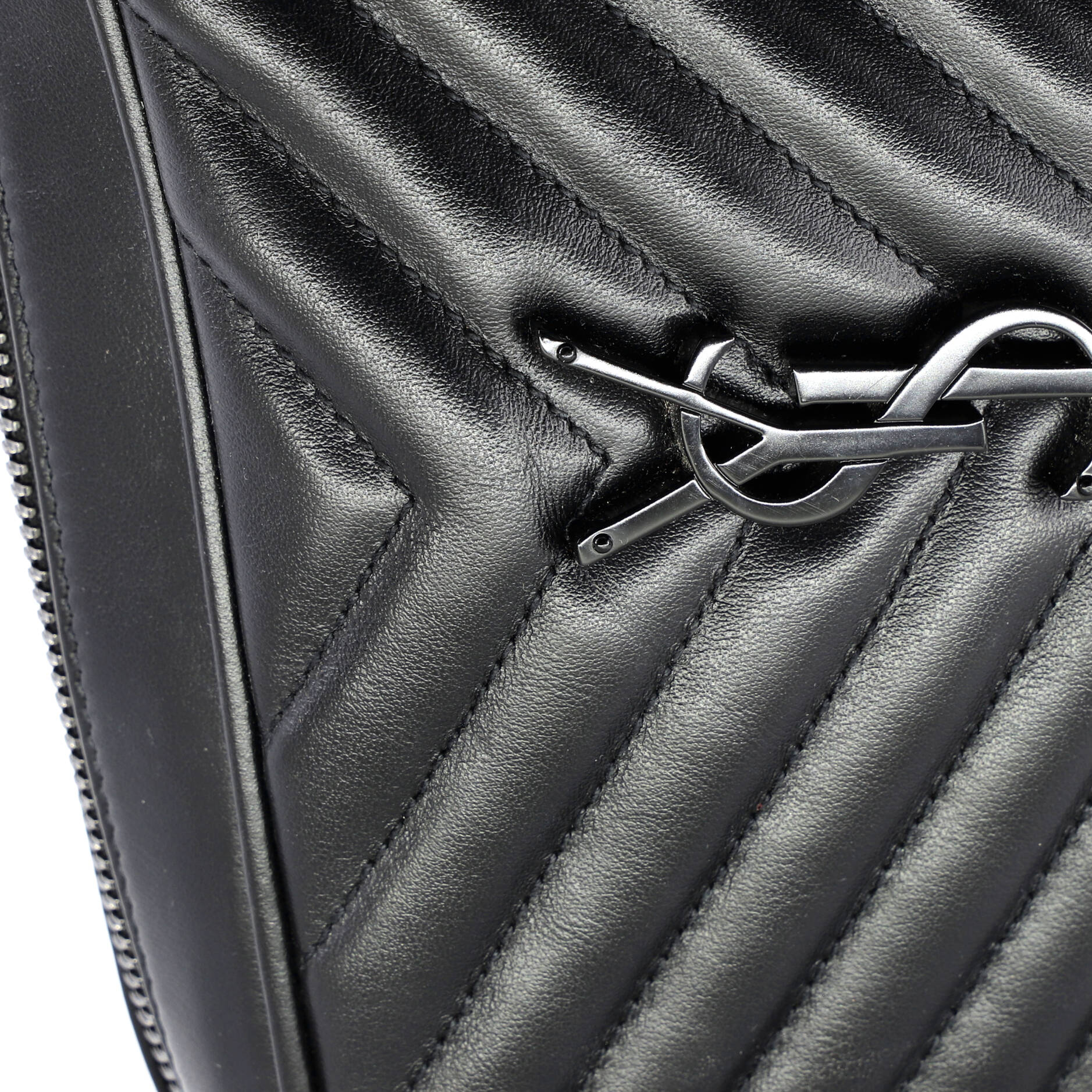 Lou Camera Bag Matelasse Chevron Leather Small