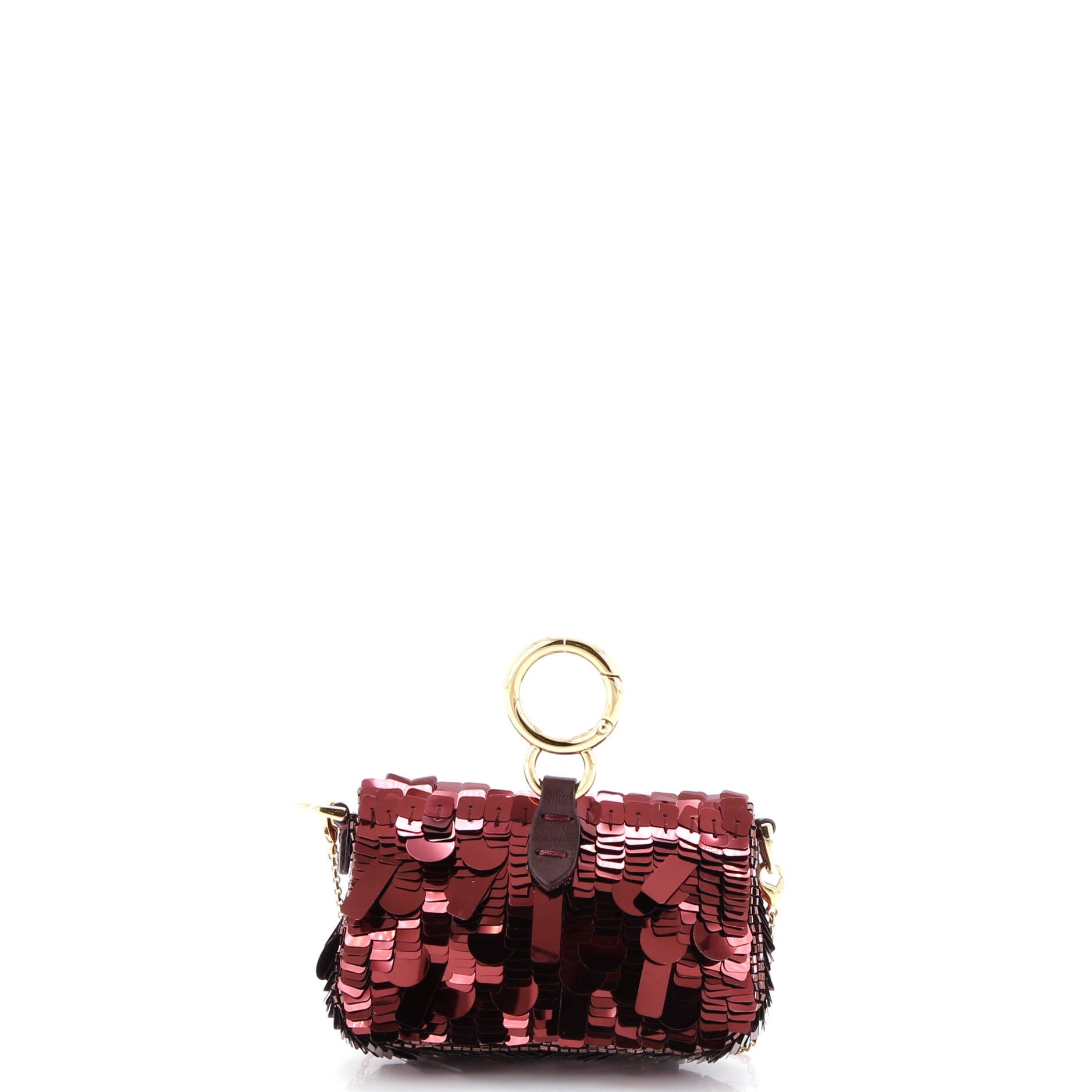 Chain Baguette Charm Bag Sequins Nano
