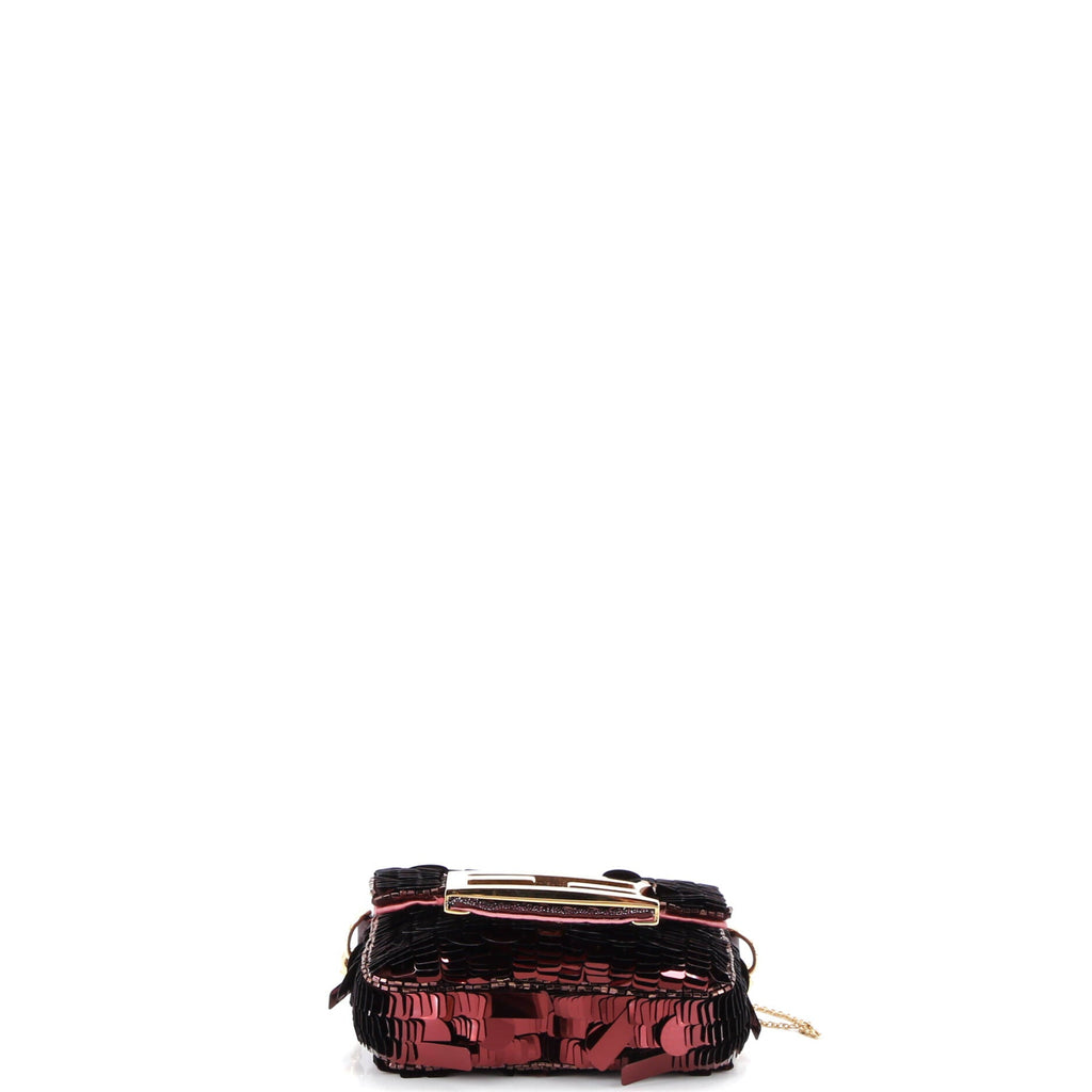 Chain Baguette Charm Bag Sequins Nano