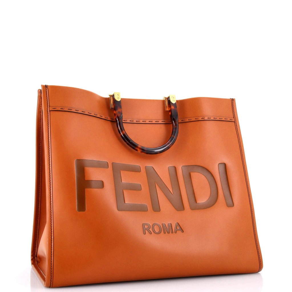 Sunshine Shopper Tote Leather Large