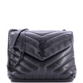 Loulou Shoulder Bag Matelasse Chevron Leather Small