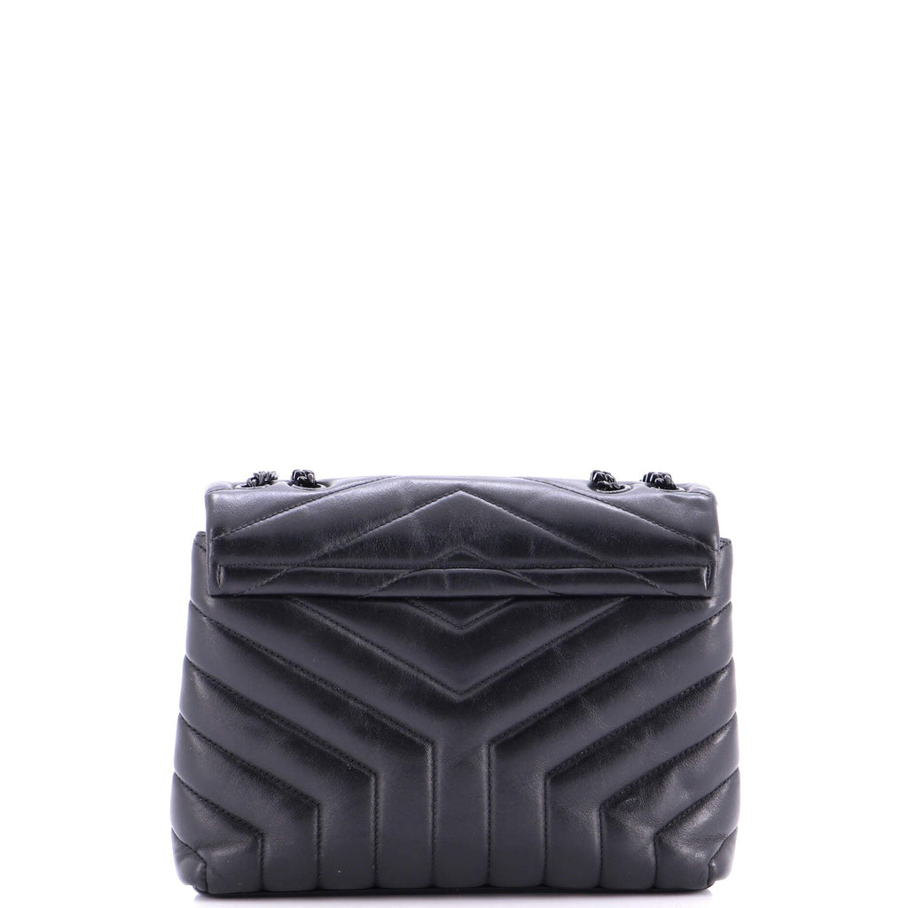 Loulou Shoulder Bag Matelasse Chevron Leather Small