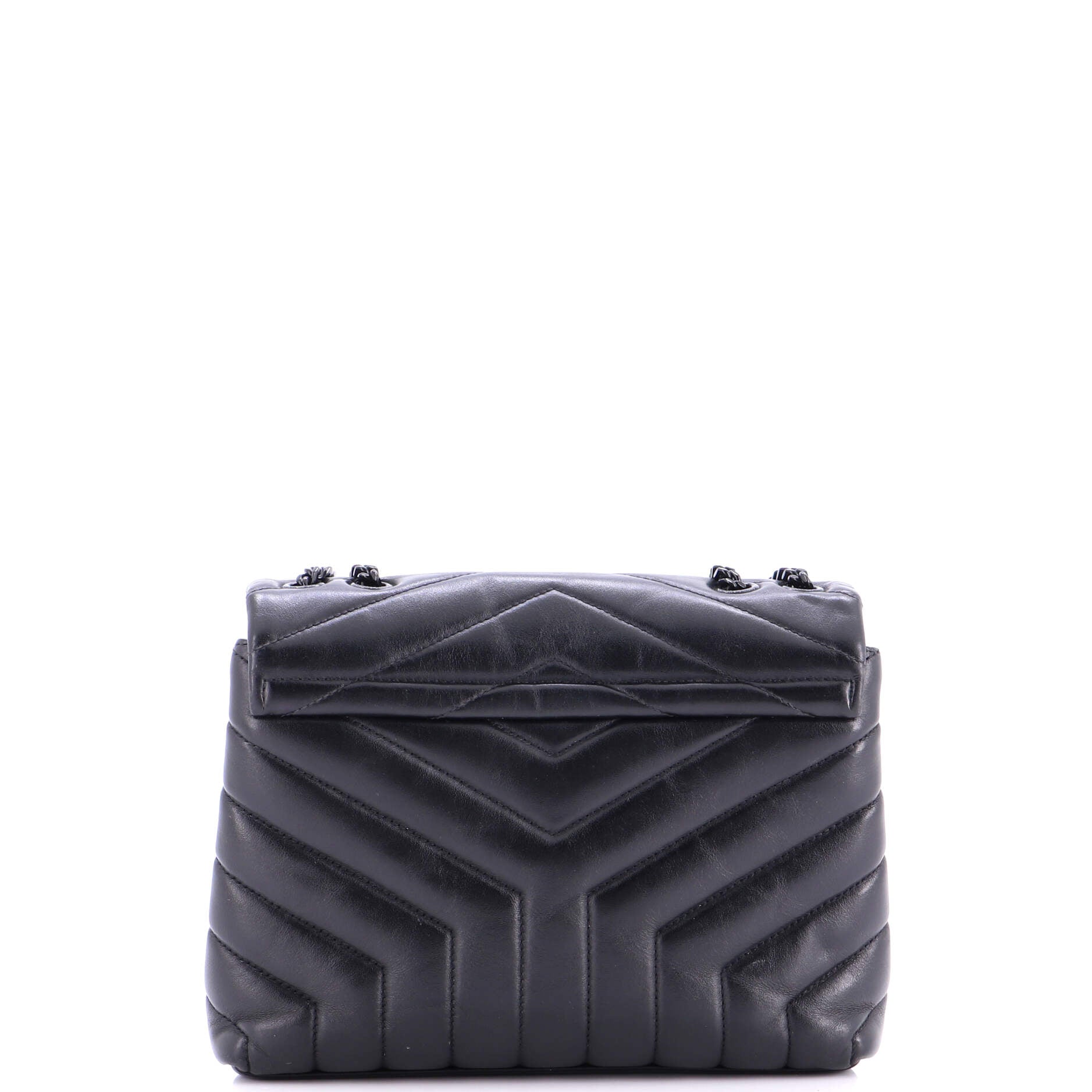 Loulou Shoulder Bag Matelasse Chevron Leather Small