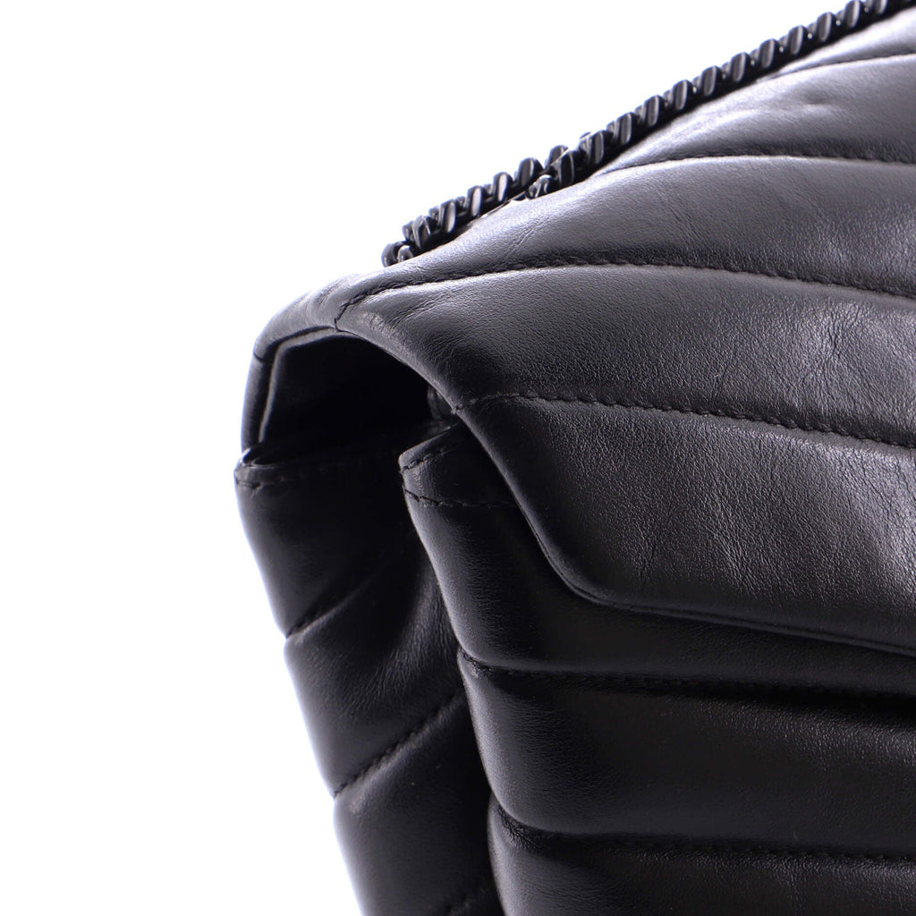 Loulou Shoulder Bag Matelasse Chevron Leather Small