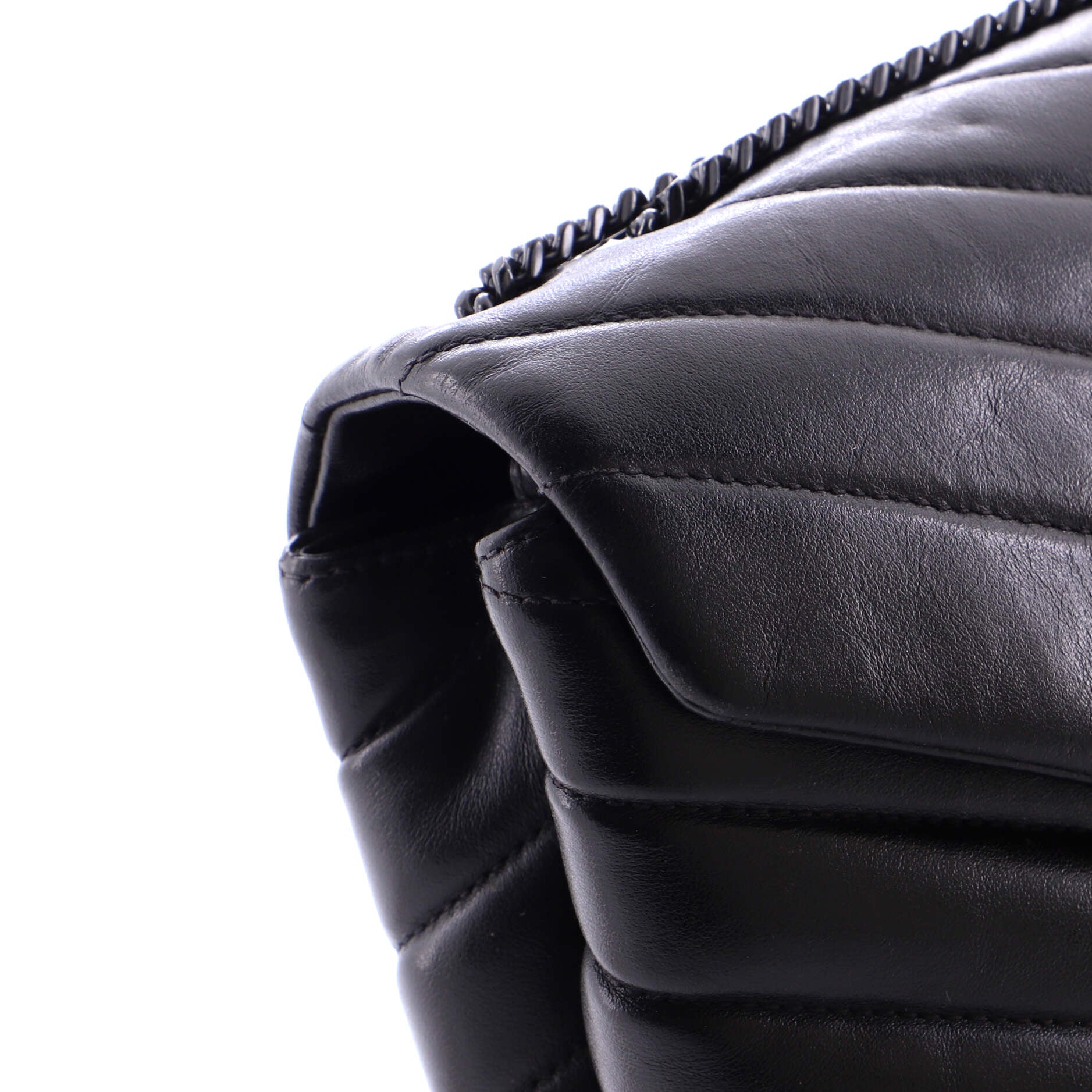 Loulou Shoulder Bag Matelasse Chevron Leather Small