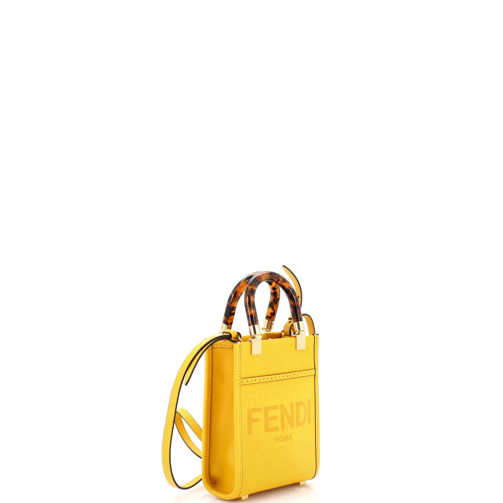 Sunshine Shopper Tote Leather Mini