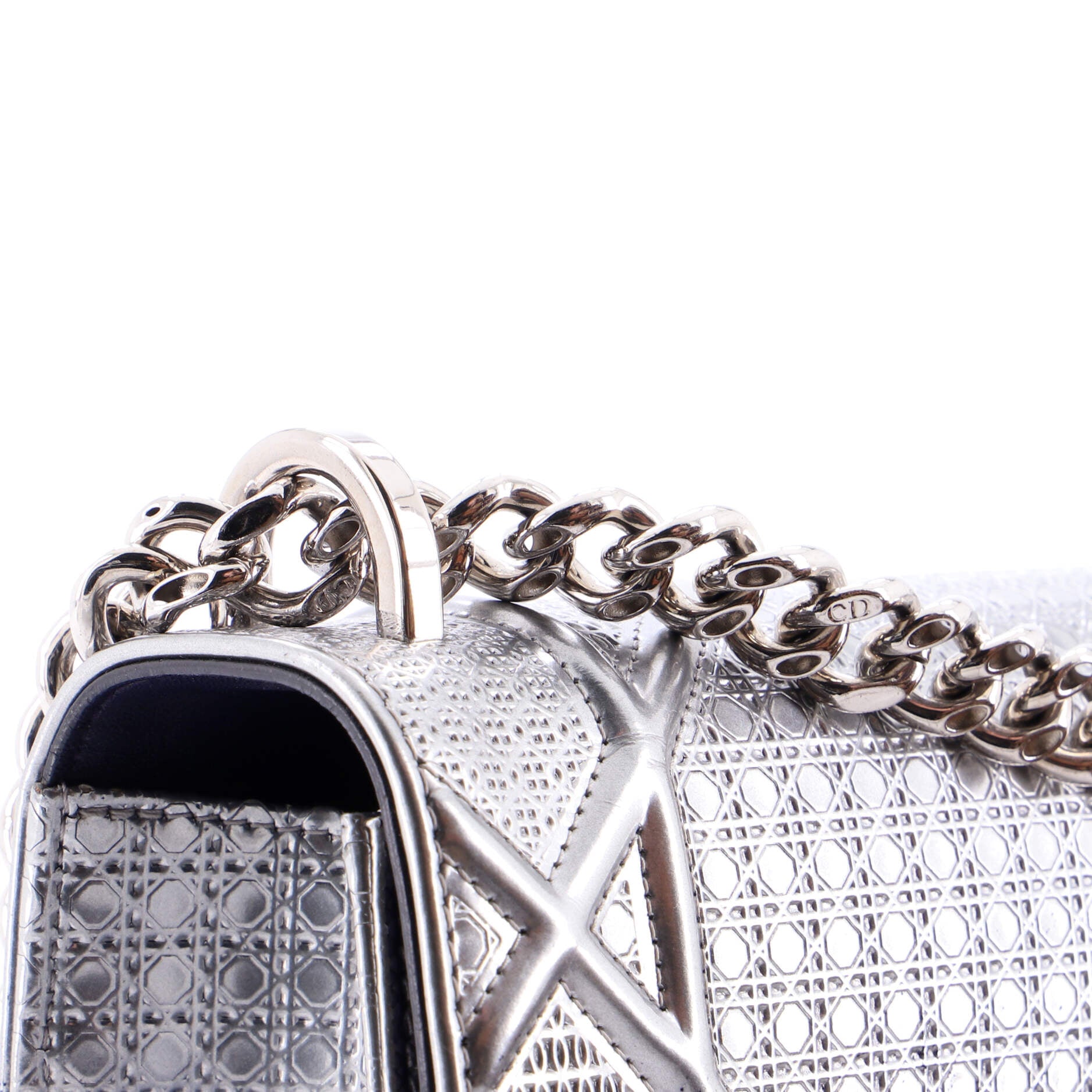 Diorama Flap Bag Cannage Embossed Calfskin Medium
