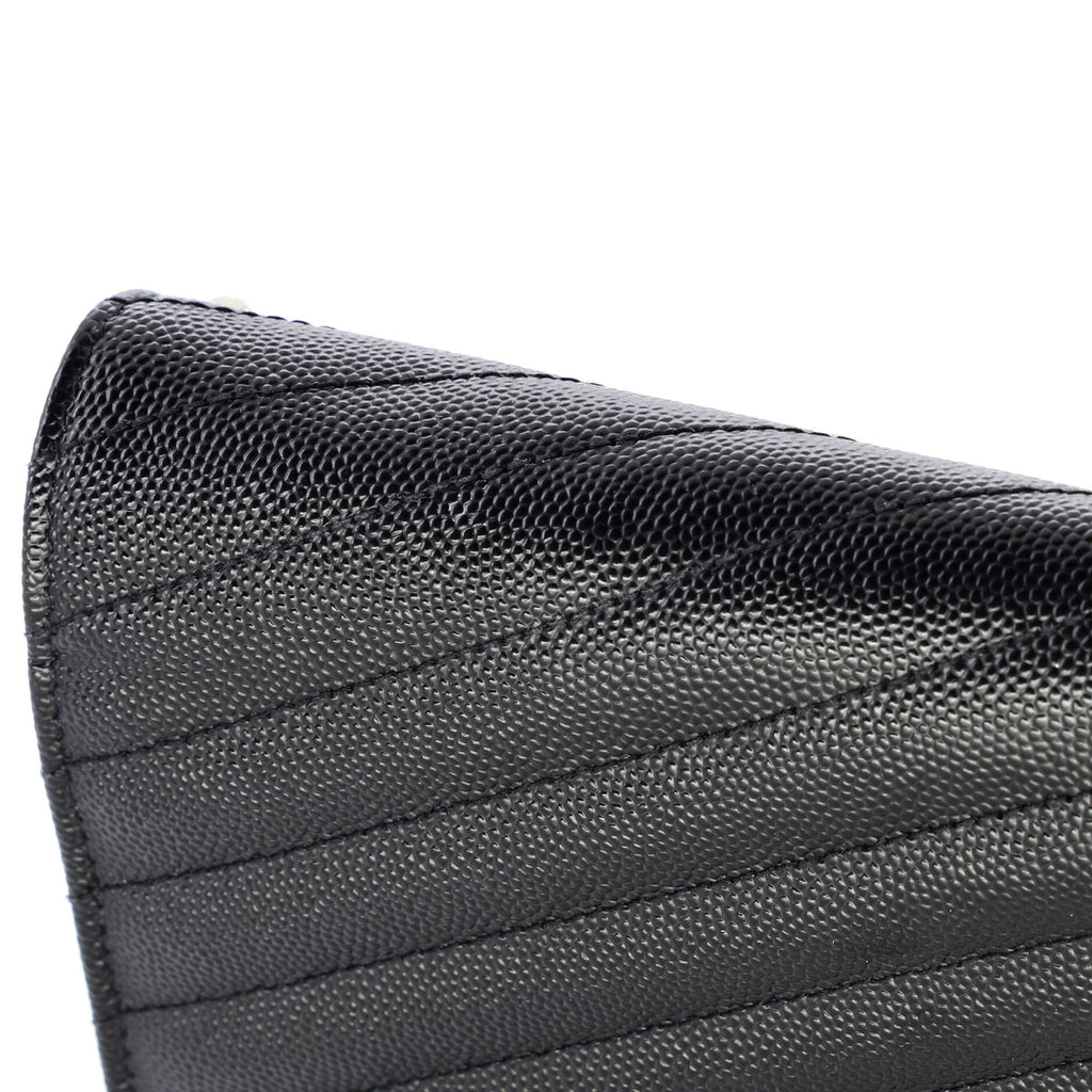 Classic Monogram Wallet on Chain Matelasse Chevron Leather Medium