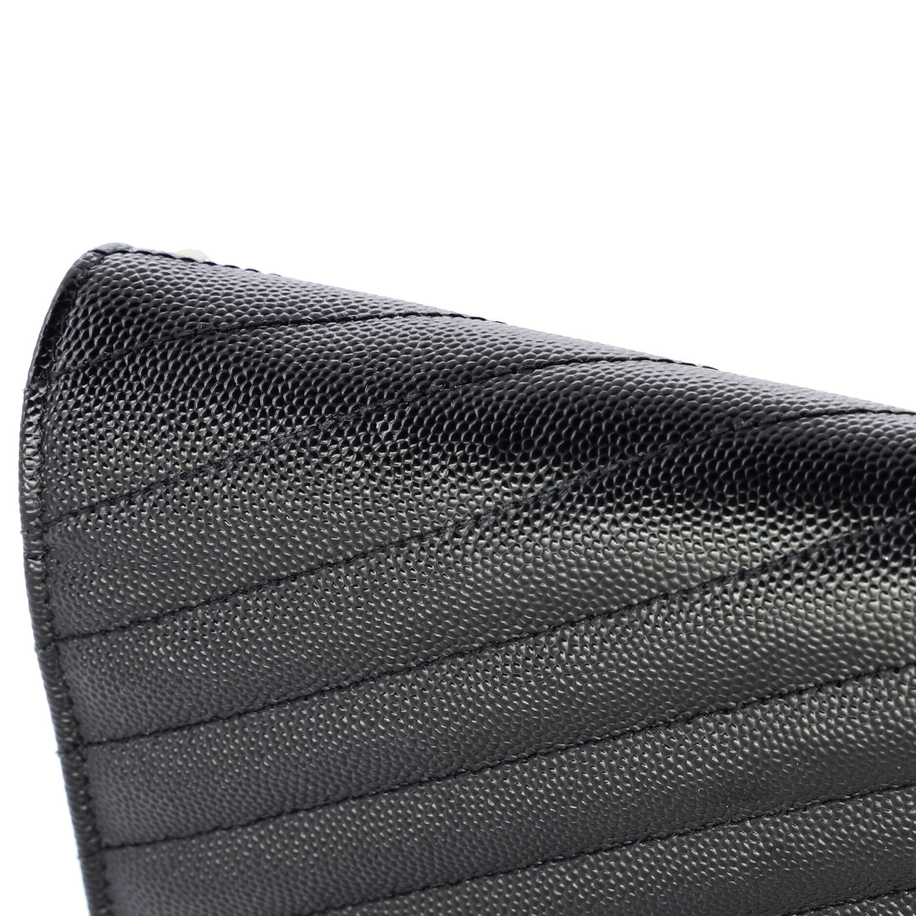 Classic Monogram Wallet on Chain Matelasse Chevron Leather Medium