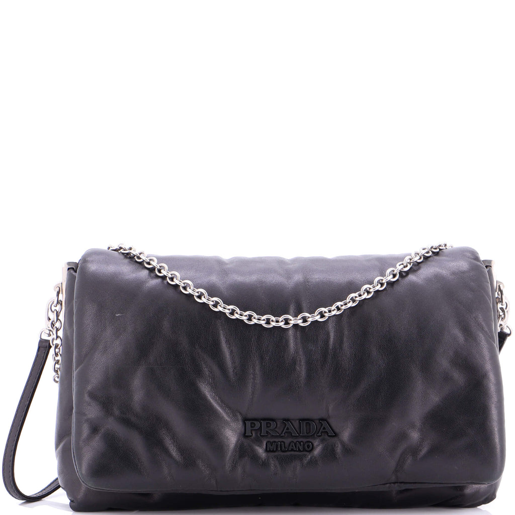 Padded Shoulder Bag Leather