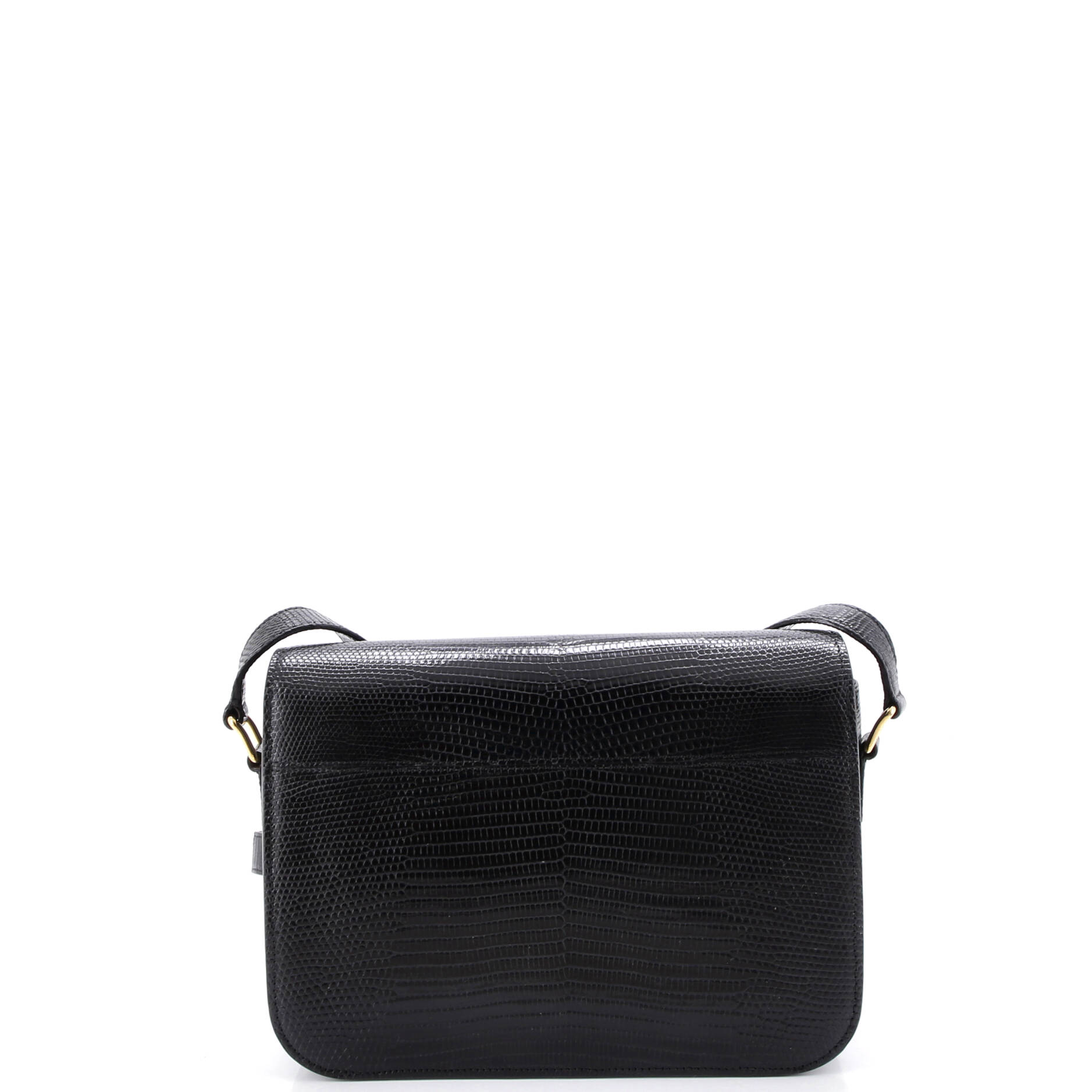 Triomphe Shoulder Bag Lizard Medium
