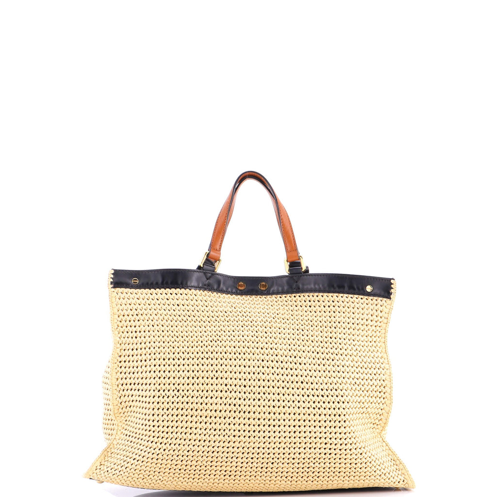 Peekaboo X-Tote Raffia Medium