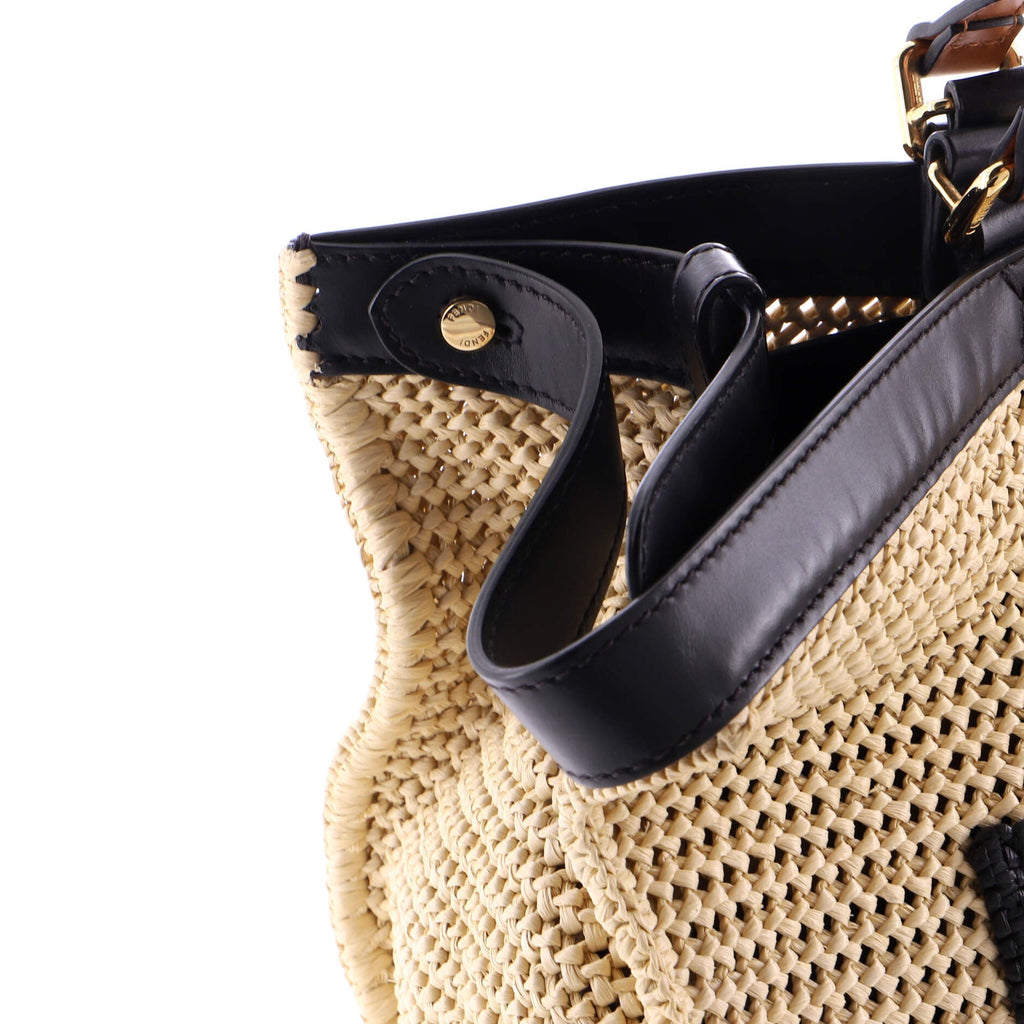 Peekaboo X-Tote Raffia Medium