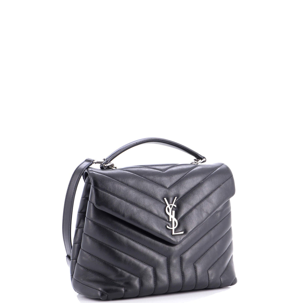 LouLou Top Handle Bag Matelasse Chevron Leather Medium