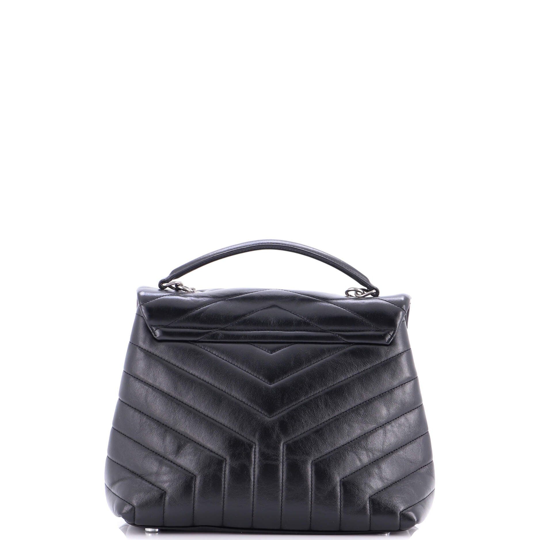 LouLou Top Handle Bag Matelasse Chevron Leather Medium