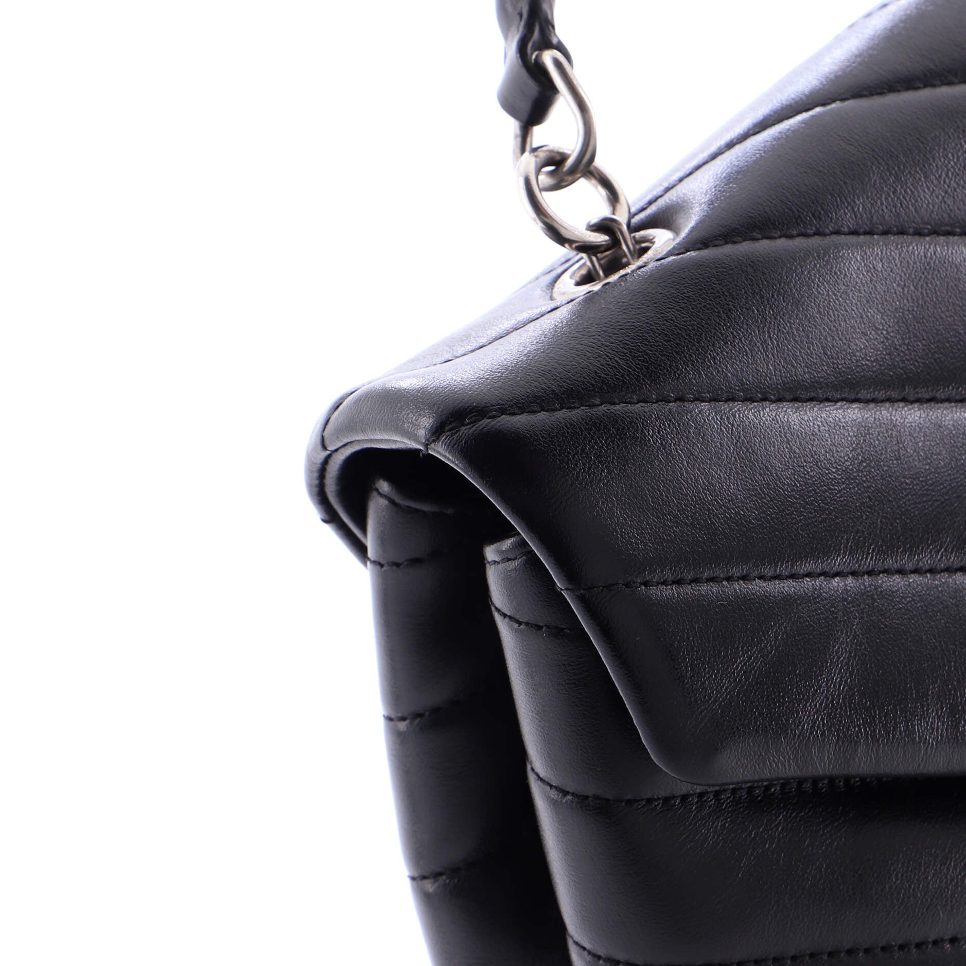 LouLou Top Handle Bag Matelasse Chevron Leather Medium