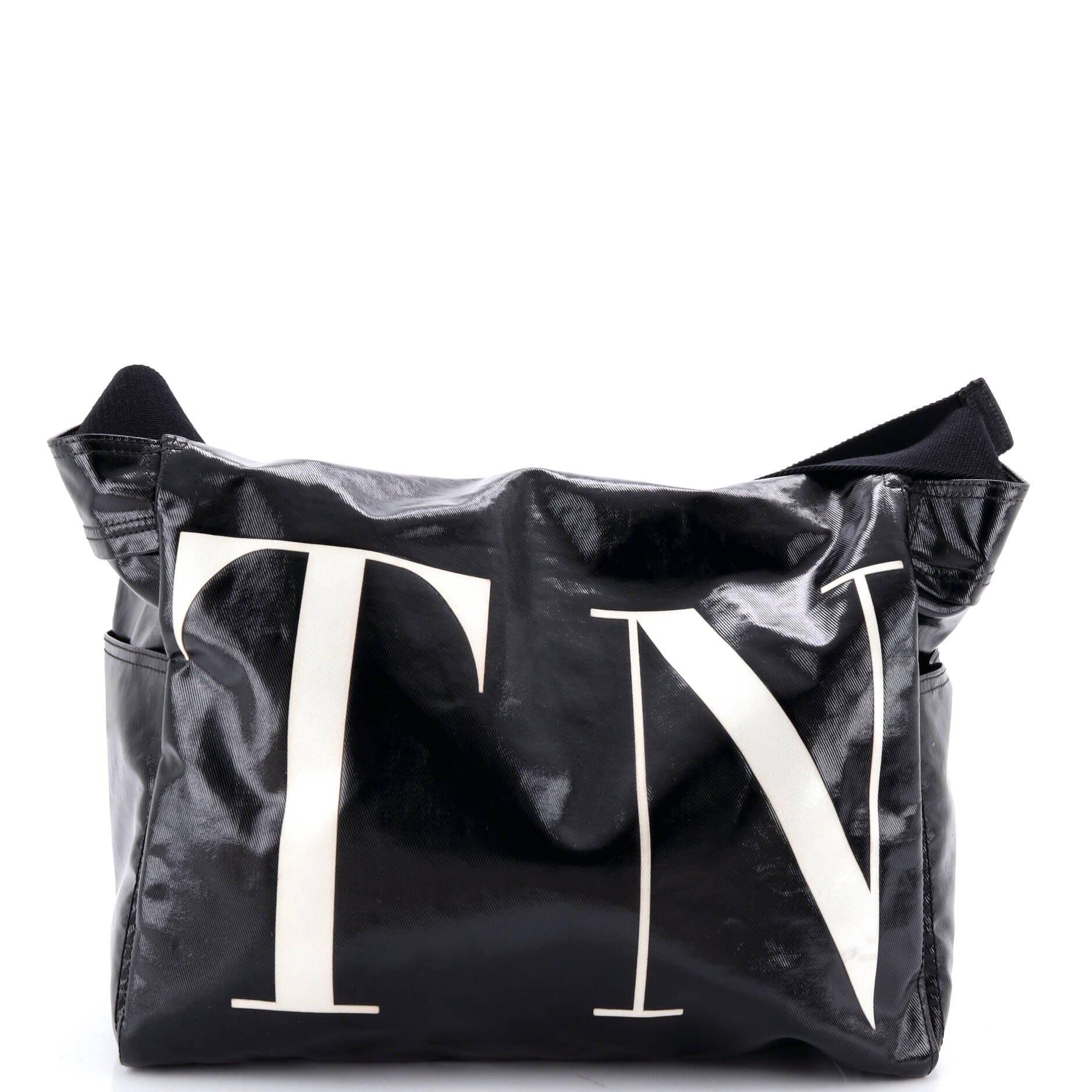 VLTN Flap Messenger Bag Coated Canvas Medium