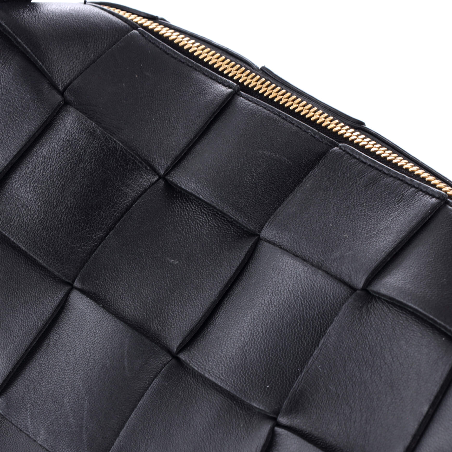 Brick Cassette Shoulder Bag Maxi Intrecciato Leather