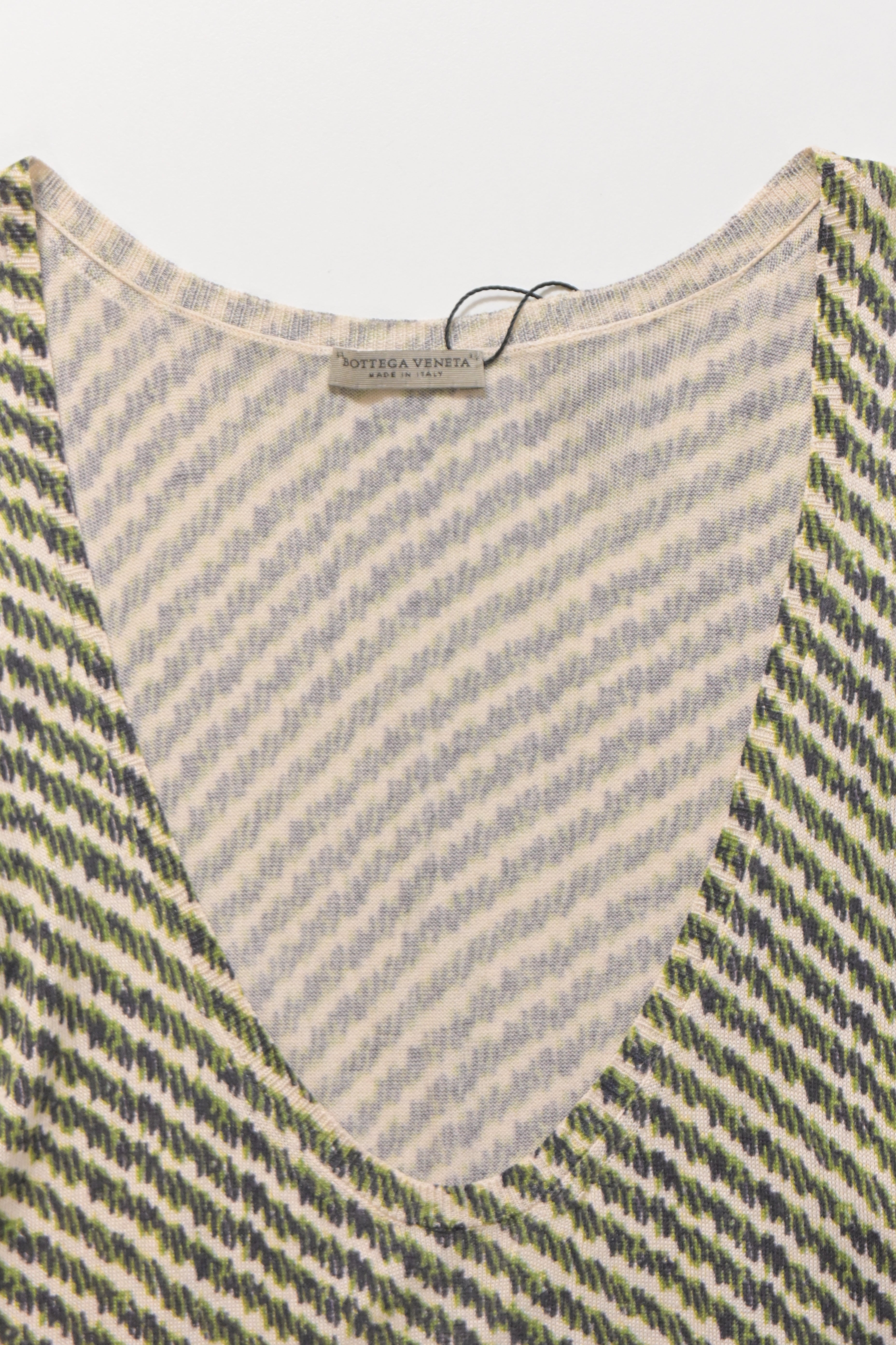 Bottega Veneta Stripe Printed Tank Top in Multicolor Silk