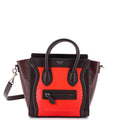 Tricolor Luggage Bag Python and Leather Nano