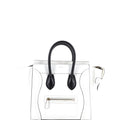 Bicolor Luggage Bag Leather Mini